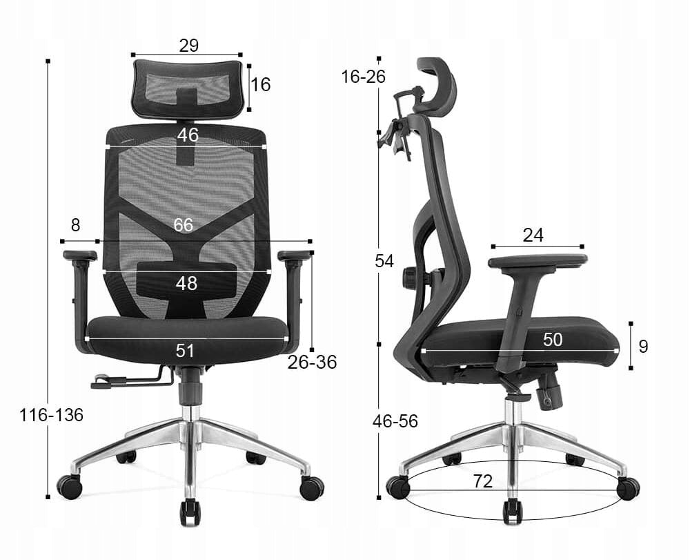 CHAIR ERGONOMIC OFFICE CHAIR ANGEL ROSA UP TO 150kg RED Manufacturer code ROSA-R