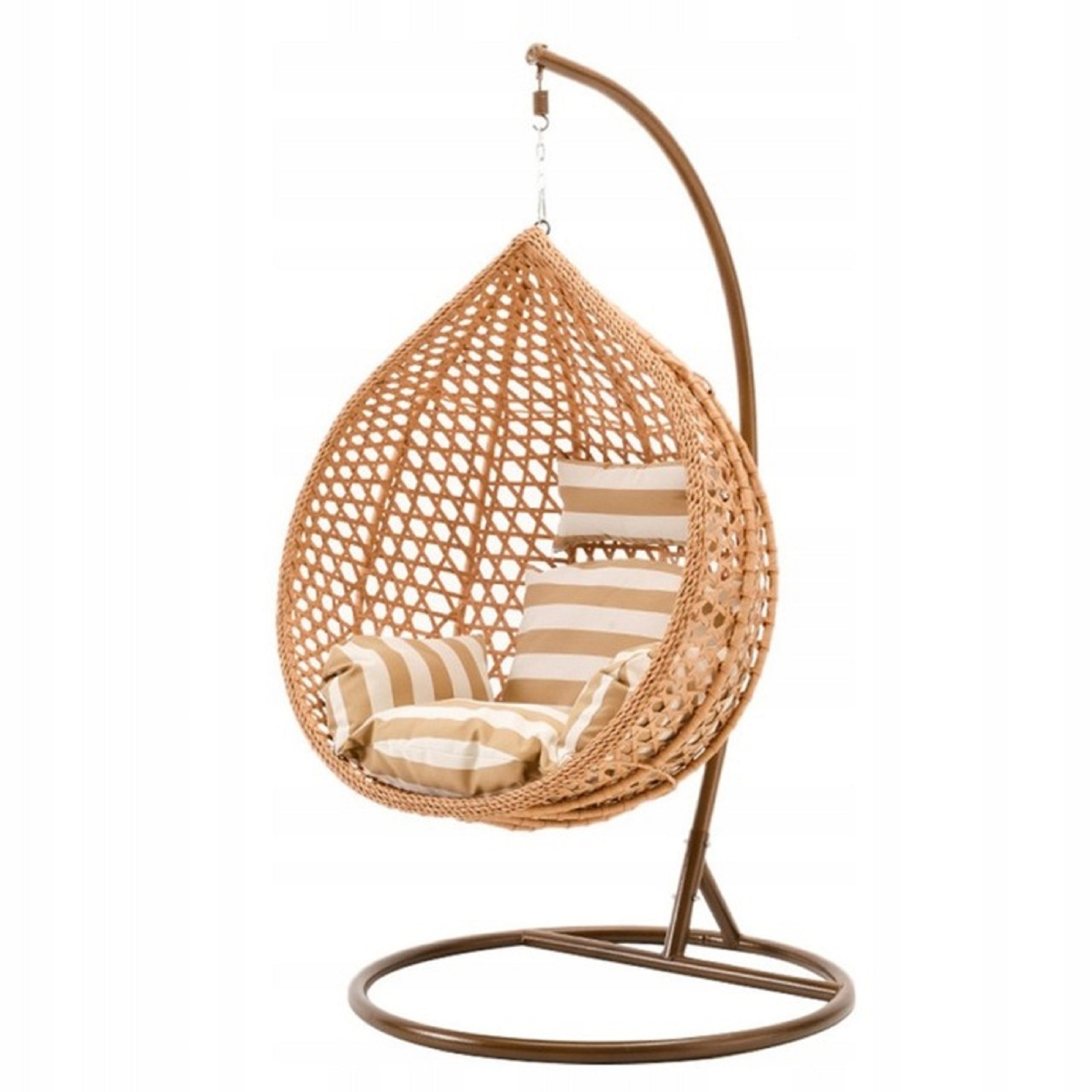 CHAIR HANGING GARDEN BASKET EGG ROCKING COCOON PREMIUM BOHO + PILLOWS Packaging status original