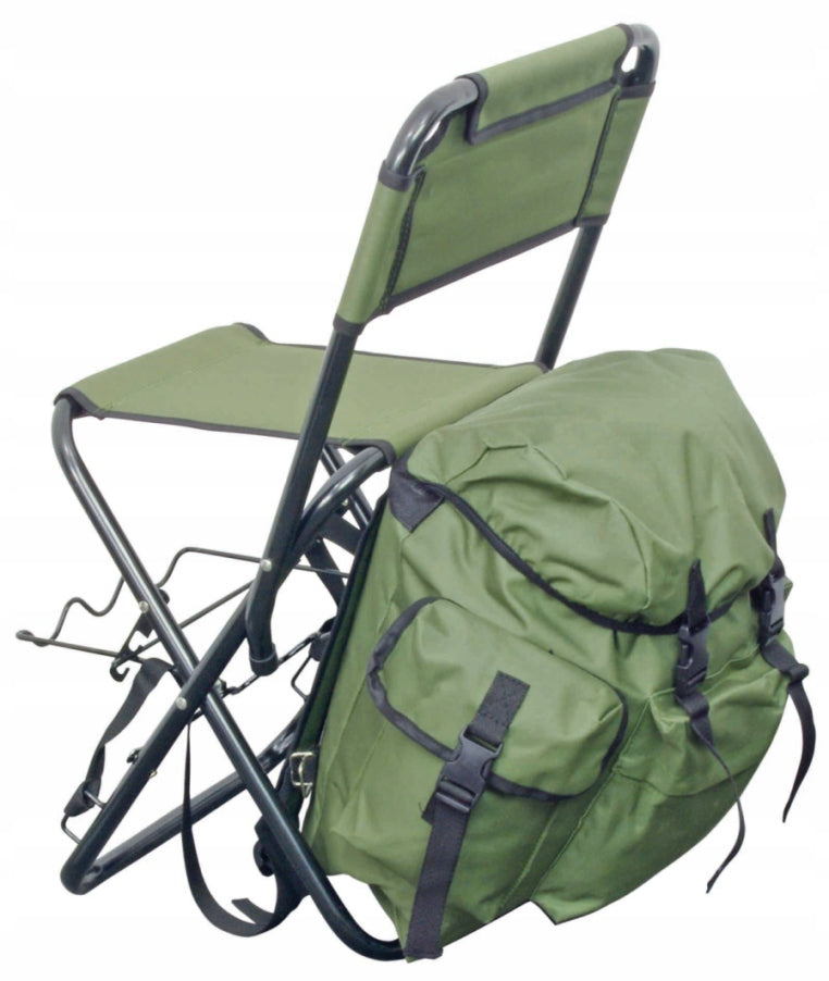 CHAIR KONGER NO. 9 WITH BACKPACK AND ROD HOLDER Manufacturer code 900000009