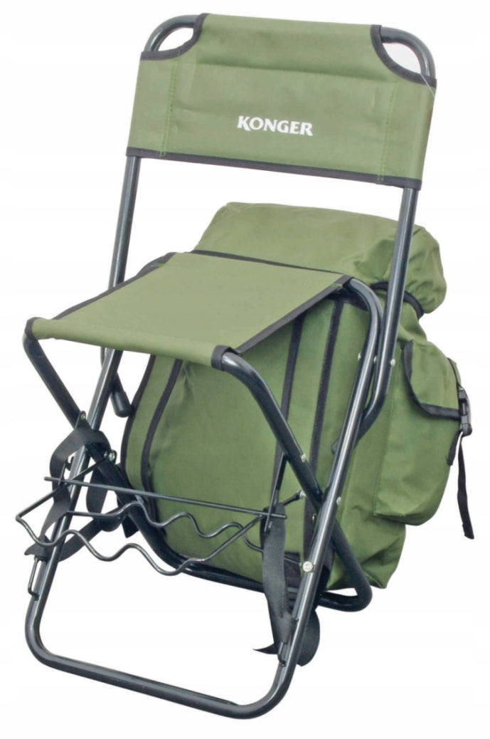 CHAIR KONGER NO. 9 WITH BACKPACK AND ROD HOLDER