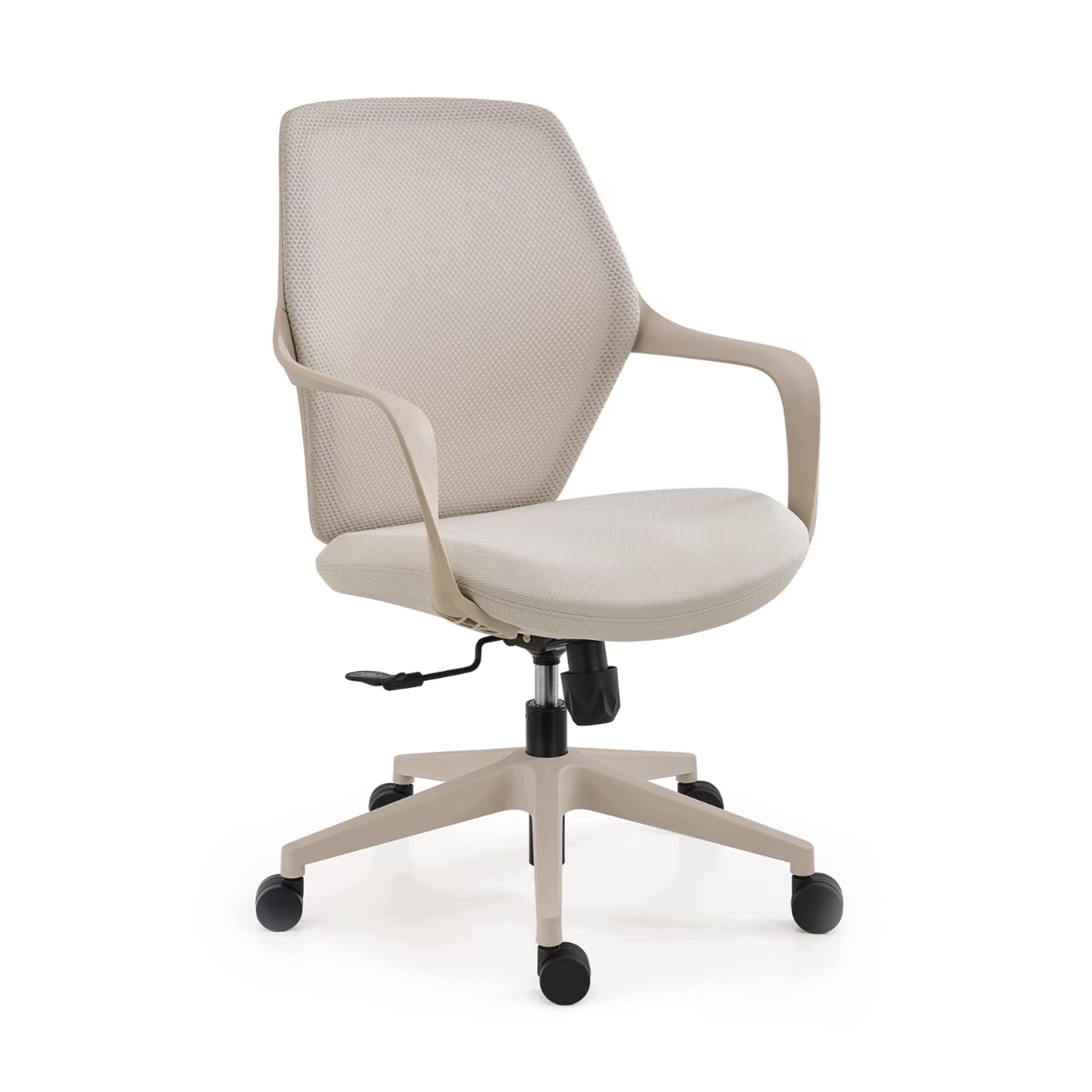 CHAIR OFFICE ADJUSTABLE SWIVEL ERGONOMIC CHAIR KB115 BEIGE/TAUPE