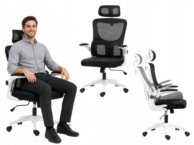 CHAIR OFFICE CHAIR ERGONOMIC HEADREST LUMBAR CUSHION 120 VINSETTO