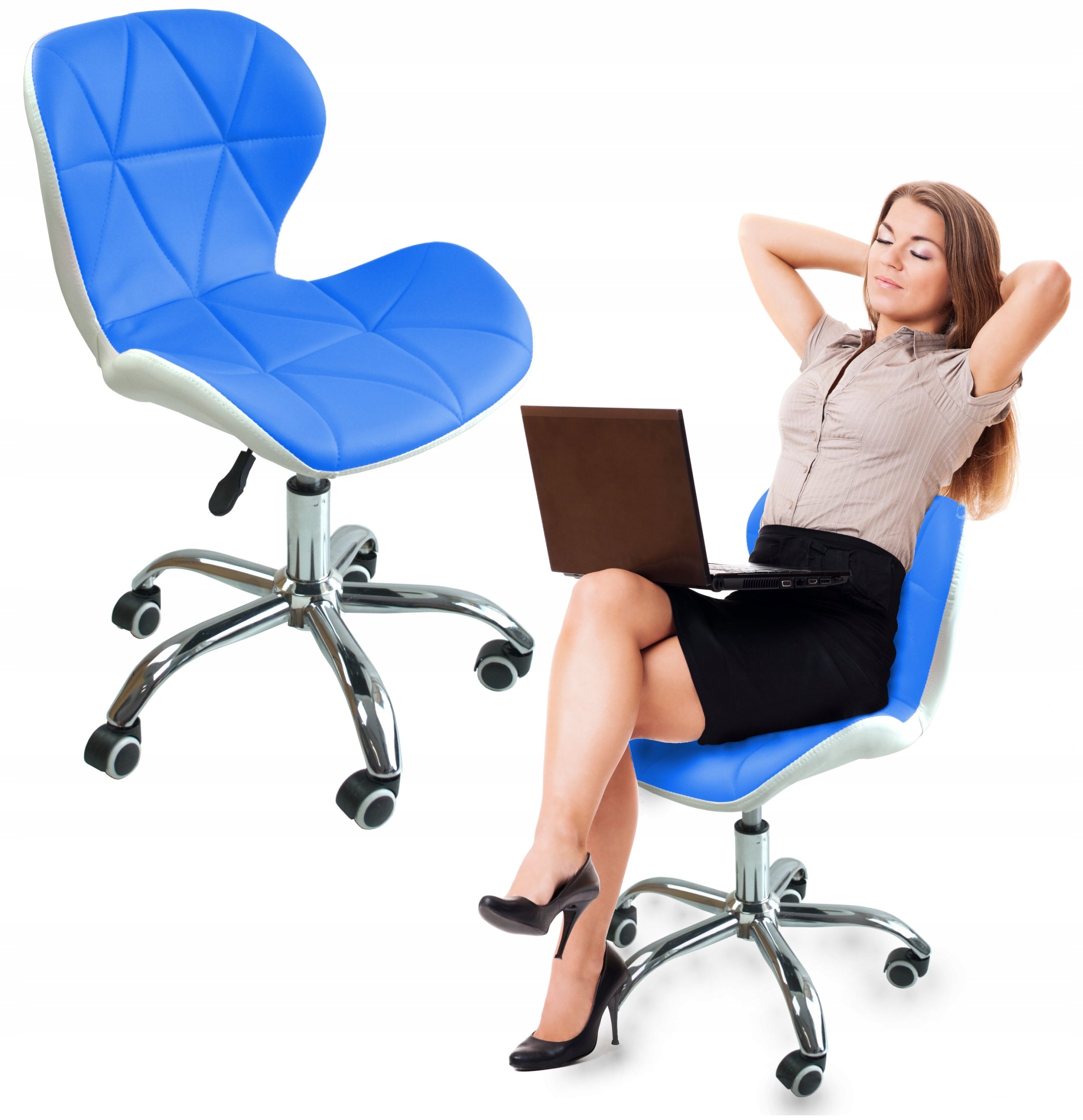 CHAIR SWIVEL CHAIR OFFICE LEATHER STYLISH