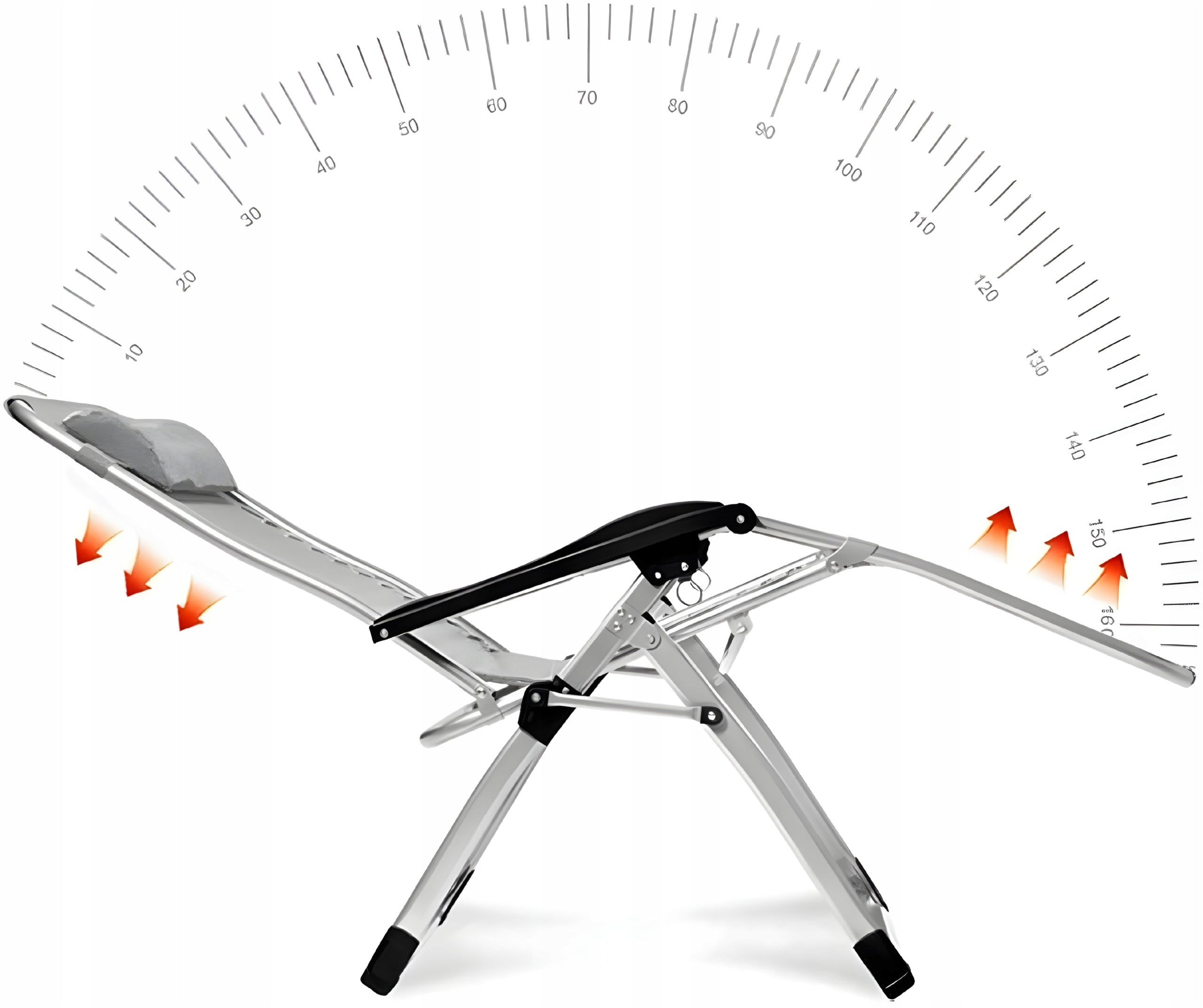 CHAIR ZERO GRAVITY FOLDING GARDEN ARMCHAIR COUCH BEACH CHAIR Packaging status original