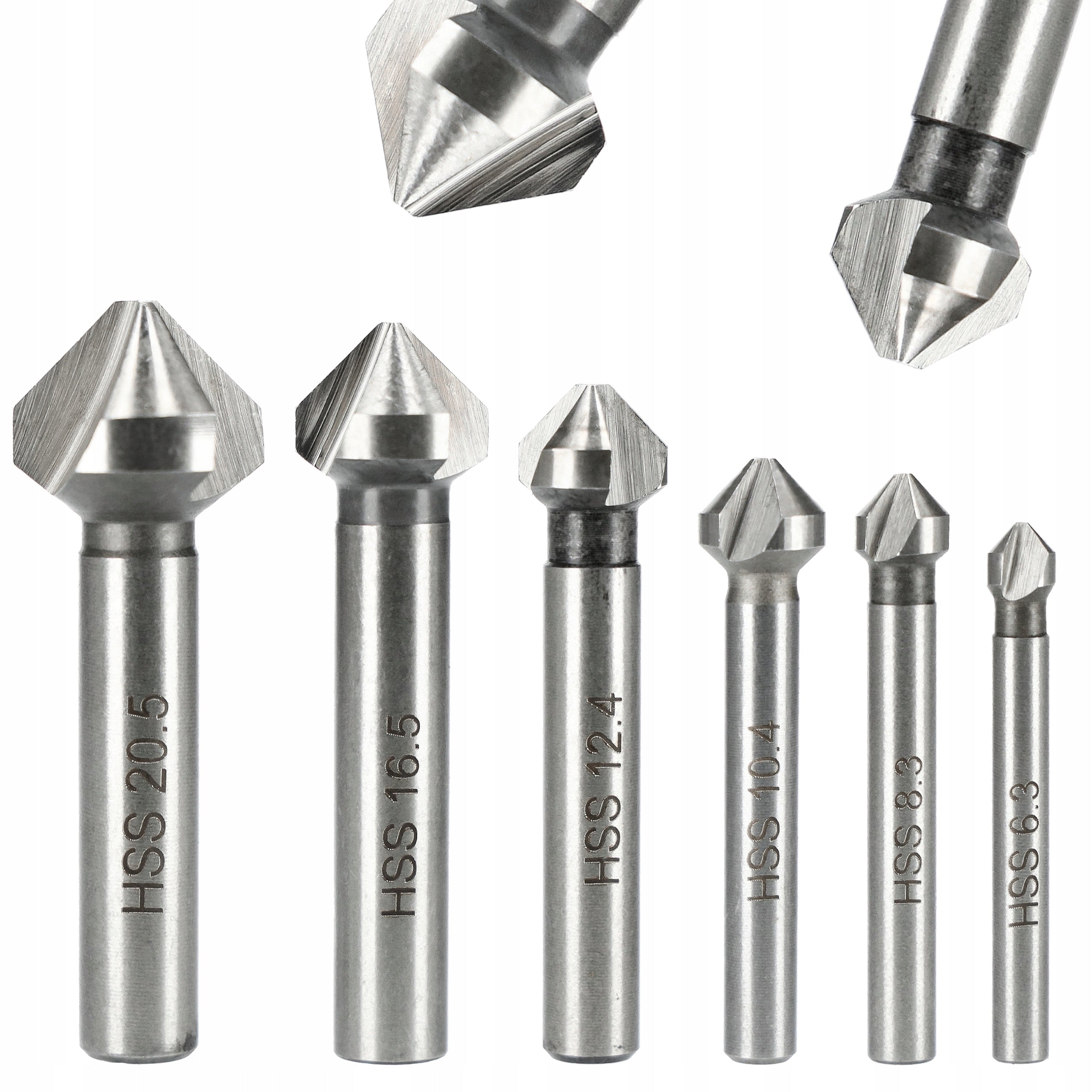 CHAMFERER COUNTERSINK FOR METAL DRILL CUTTERS SET OF 6PCS RASTOOL