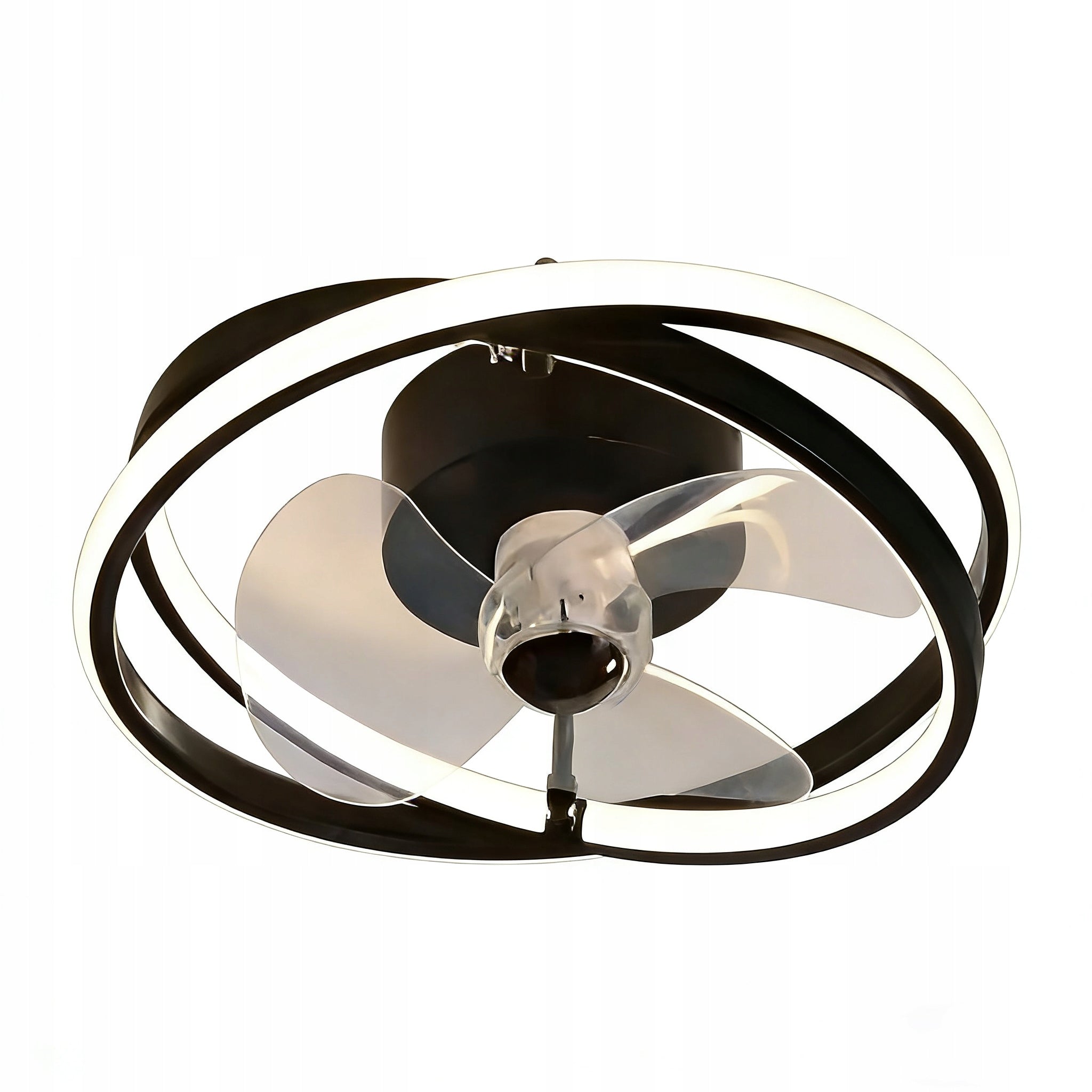 CHANDELIER CEILING FAN LAMP RING 50 CM PLAFOND WINDMILL 38 W Black Manufacturer code wentylator sufitowy wiatrak z oświetleniem