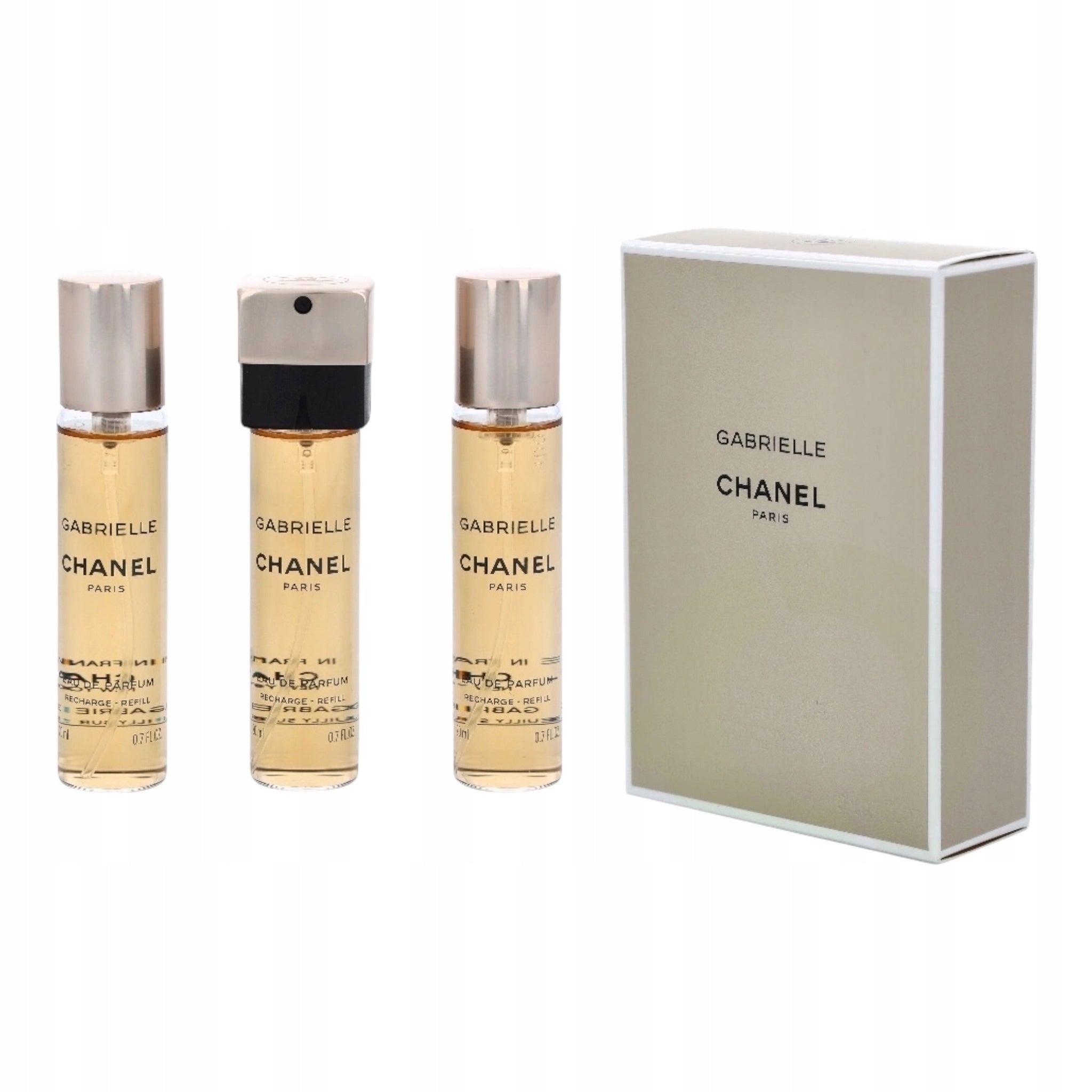 CHANEL Gabrielle 3x20ml EDP Twist and Spray Cartridges for Women Original