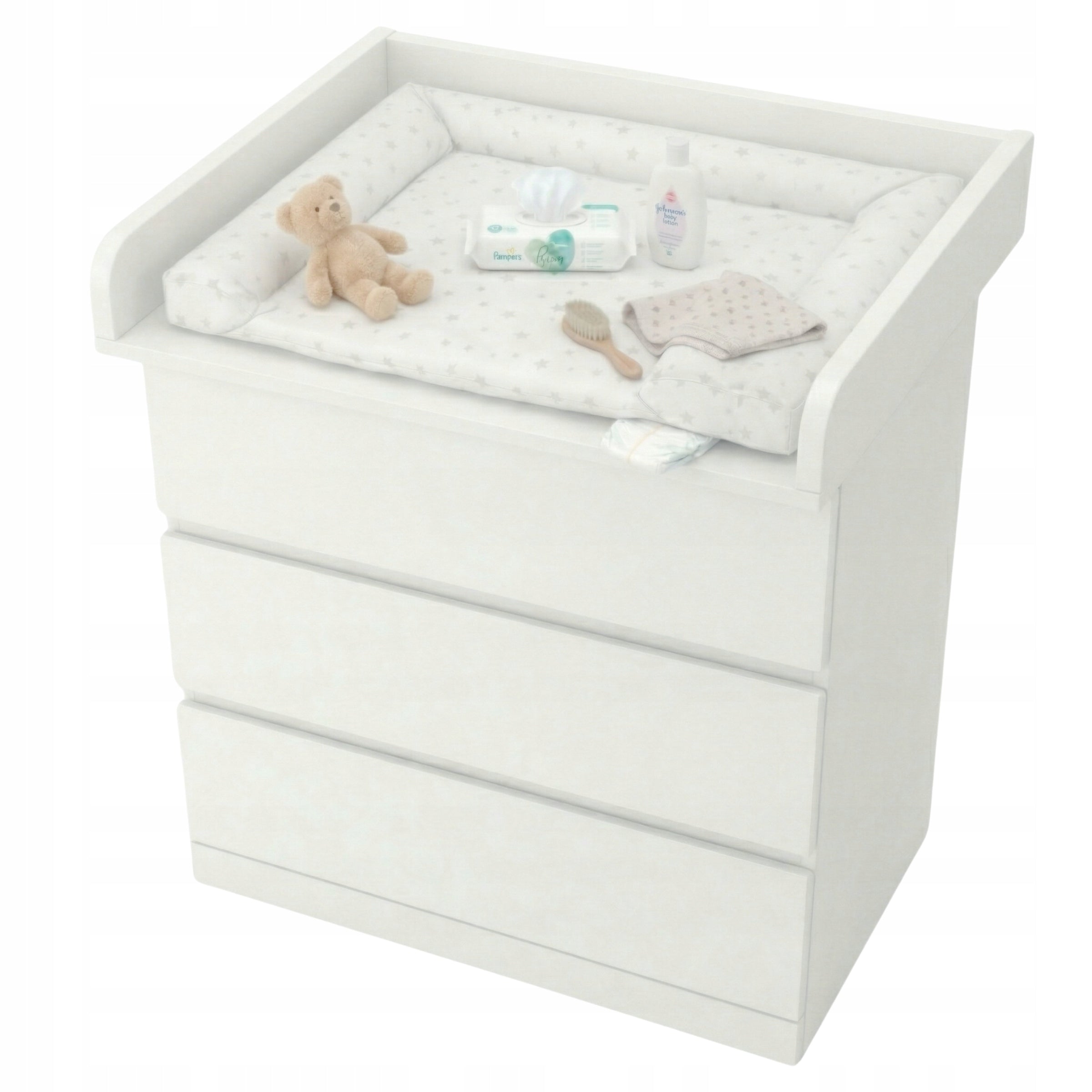 CHANGING TABLE COVER FOR EACH CHEST OF DRAWERS WHITE UNIVERSAL 80X70 FOR MALM HEMNES Manufacturer code PK 80 WHITE-WHITE