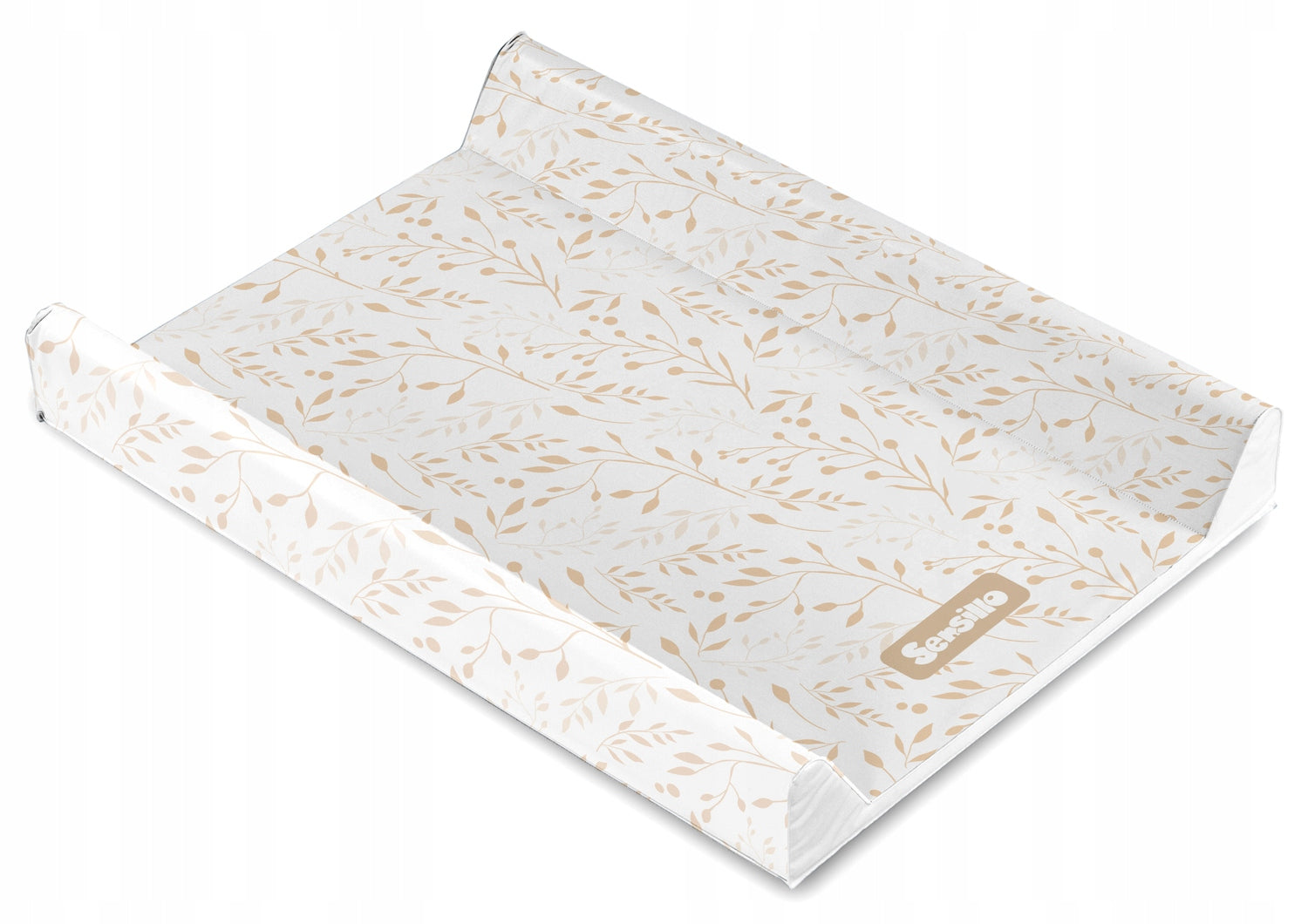 CHANGING TABLE DRESSER COVER SOFT BEIGE LEAF