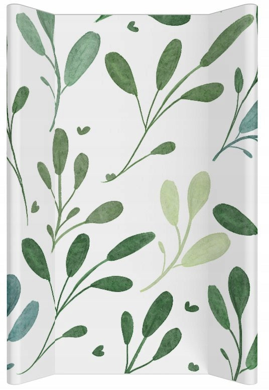 CHANGING TABLE SOFT FOR CHEST OF DRAWERS WATERPROOF 70x47 GREEN LEAVES