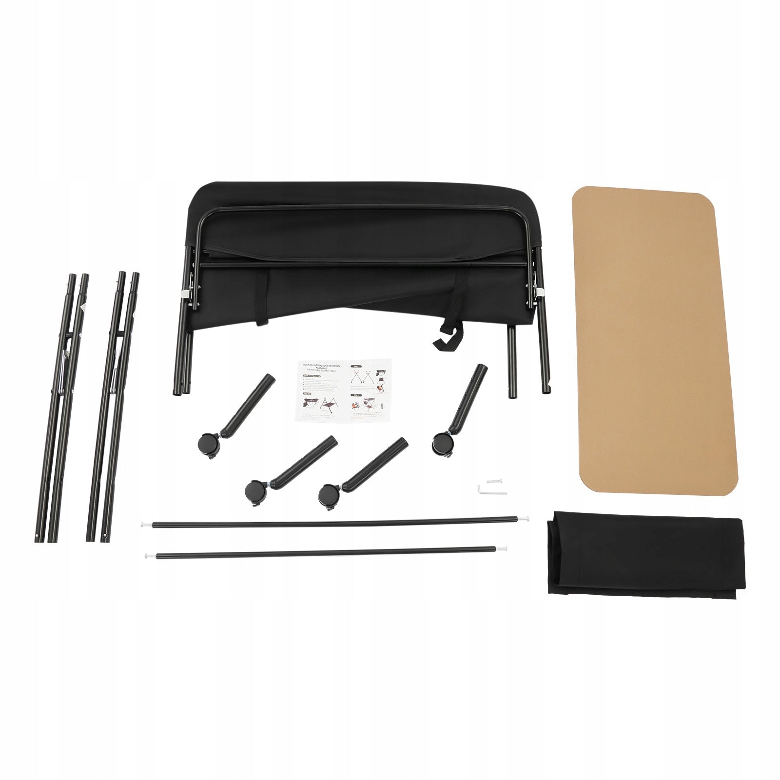 CHANGING TABLE WITH WHEELS FEATURES A CARTOON PRINT BLACK Manufacturer code 3100212
