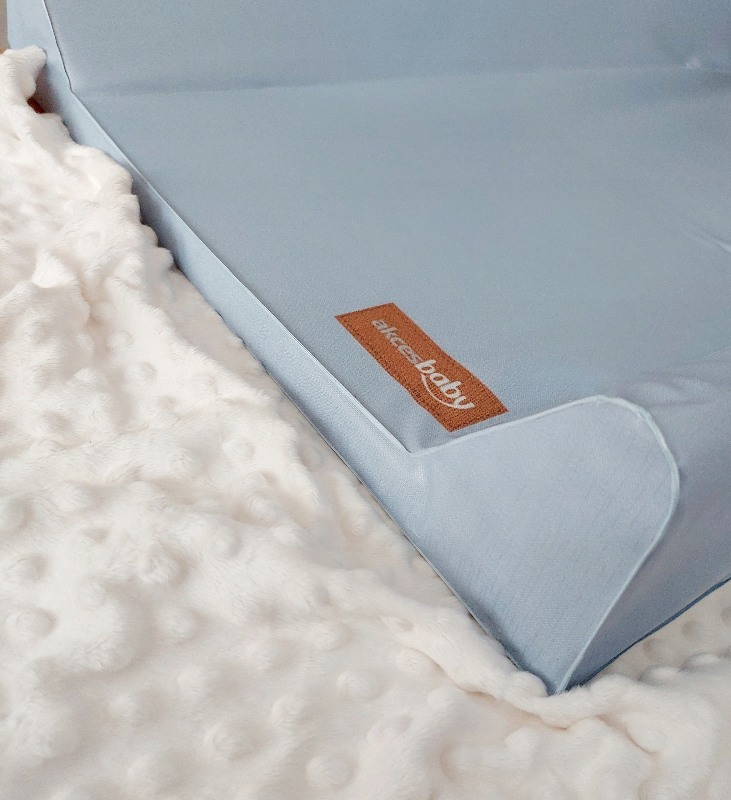 CHANGING TABLE rigid for cot 47x70cm BABY BLUE natural design blue Manufacturer code 5905094232687
