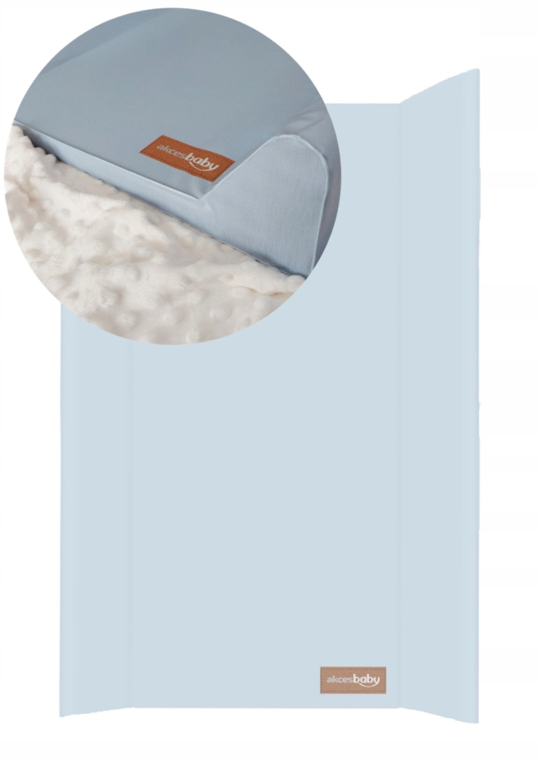 CHANGING TABLE rigid for cot 47x70cm BABY BLUE natural design blue