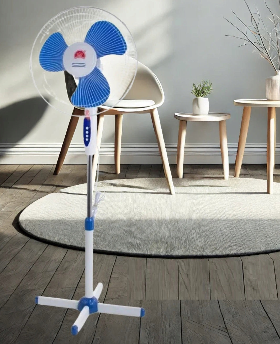 CHANGLI Floor Fan 2xLarge Floor Fan White MOST POWERFUL Packaging status original