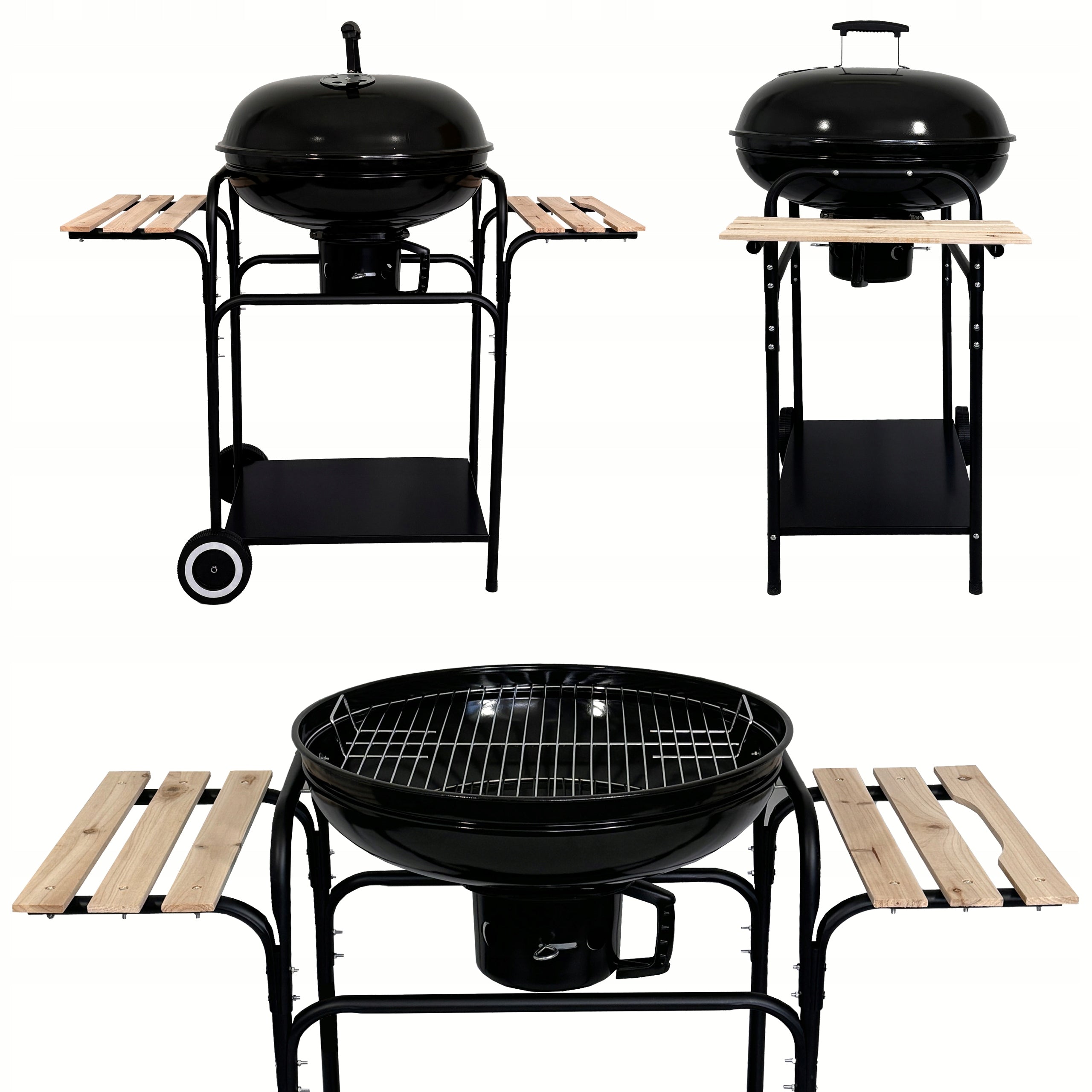 CHARCOAL GARDEN GRILL CLOSED GRATE ASHTRAY BBQ1003 + 4X TEFLON MAT Manufacturer code 78213