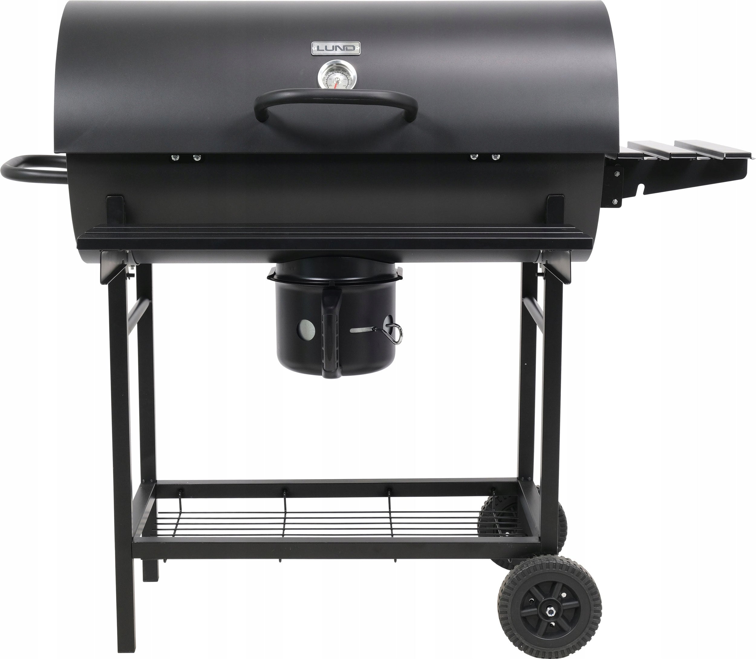 CHARCOAL GARDEN GRILL WITH LID AND SHELVES BLACK 71 x 35 cm LUND Manufacturer code LUND9990(0)