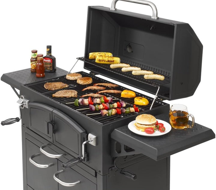 CHARCOAL GRILL EL FUEGO GRAND ONTARIO SOLID NEW CAST IRON GRATE RIGHT AWAY! Manufacturer El Fuego