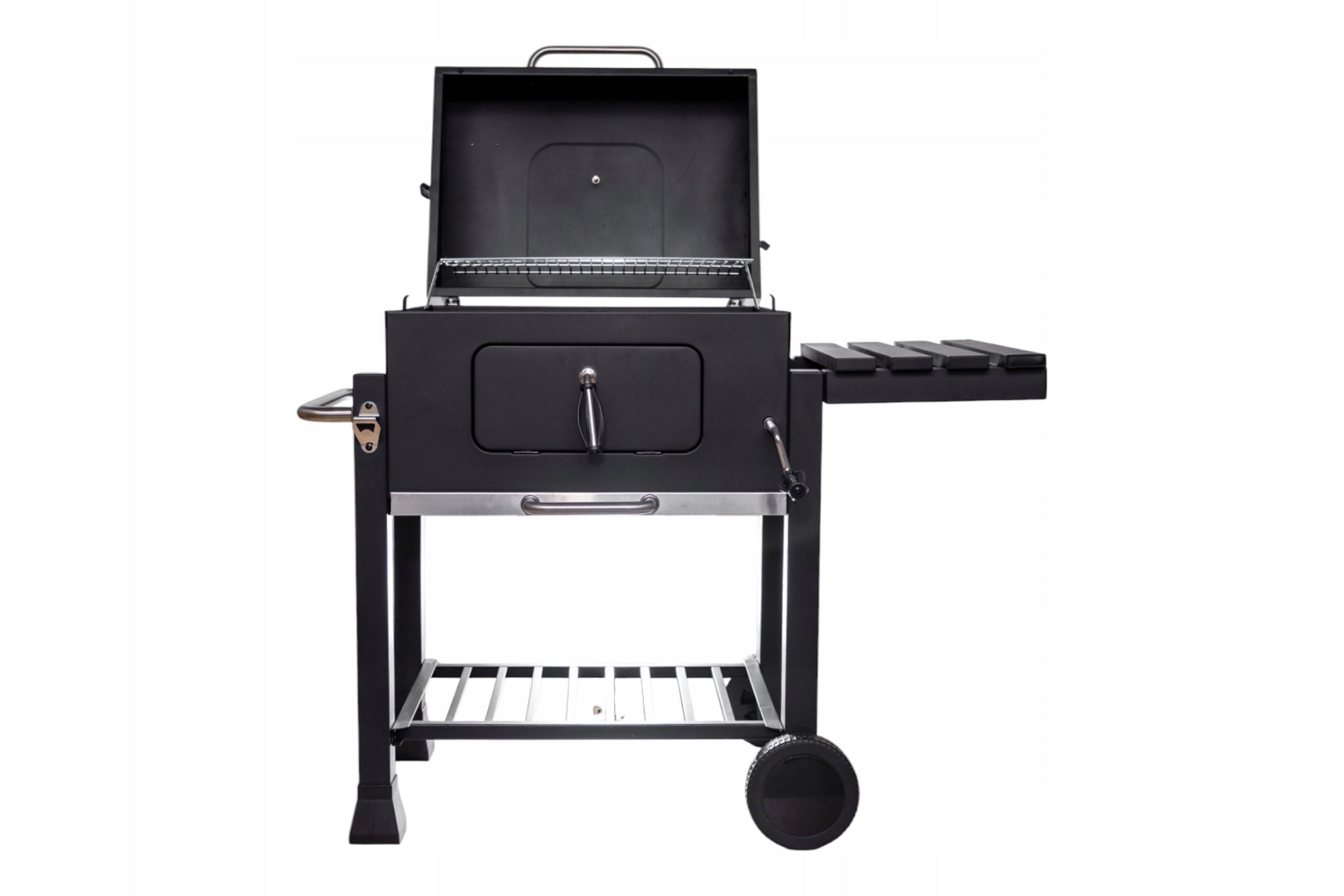CHARCOAL GRILL GARDEN CAST IRON GRATE WITH THERMOMETER ASHTRAY XXL Grill depth 50 cm