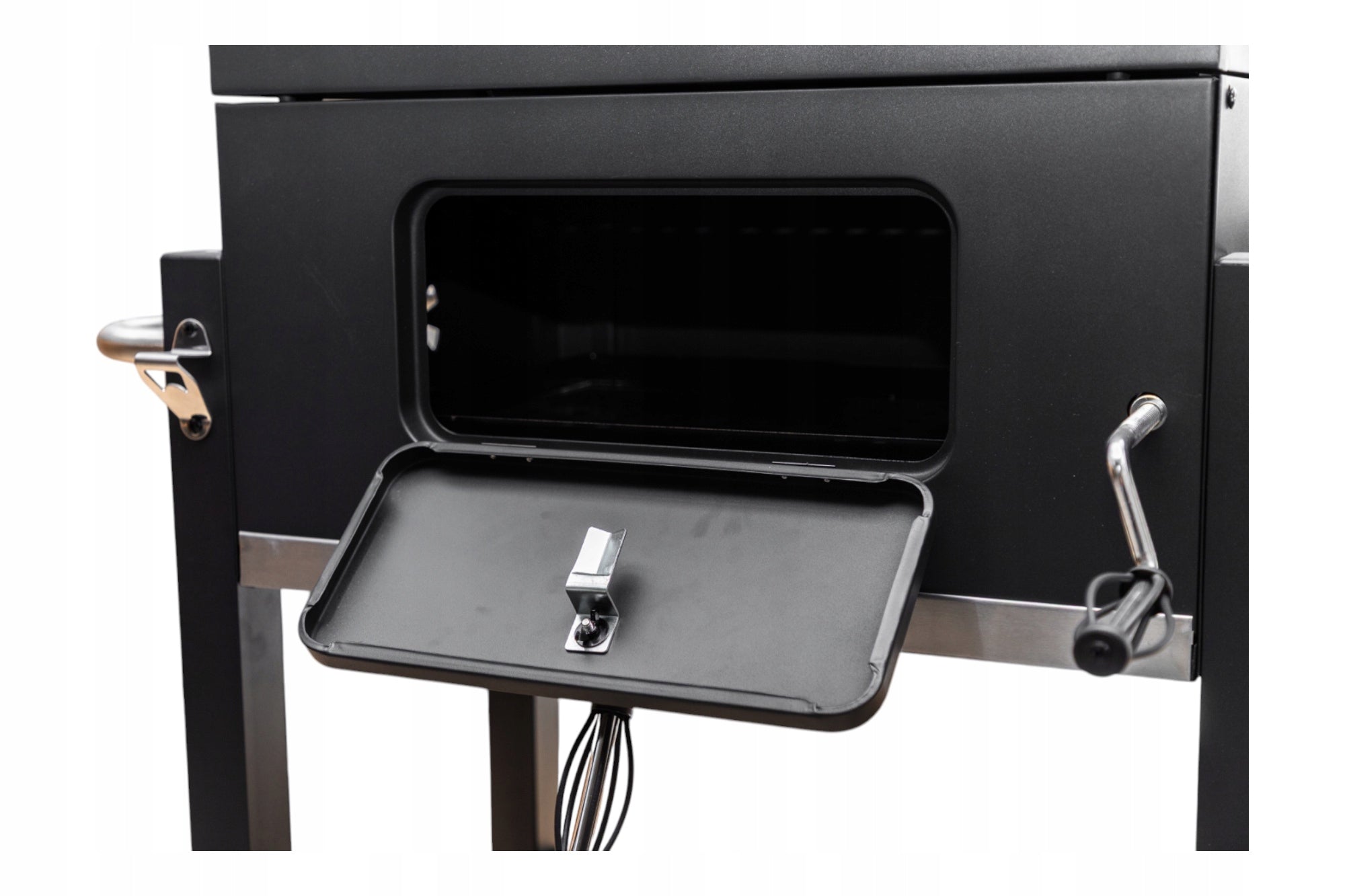 CHARCOAL GRILL GARDEN CAST IRON GRATE WITH THERMOMETER ASHTRAY XXL Grill height 107.5 cm