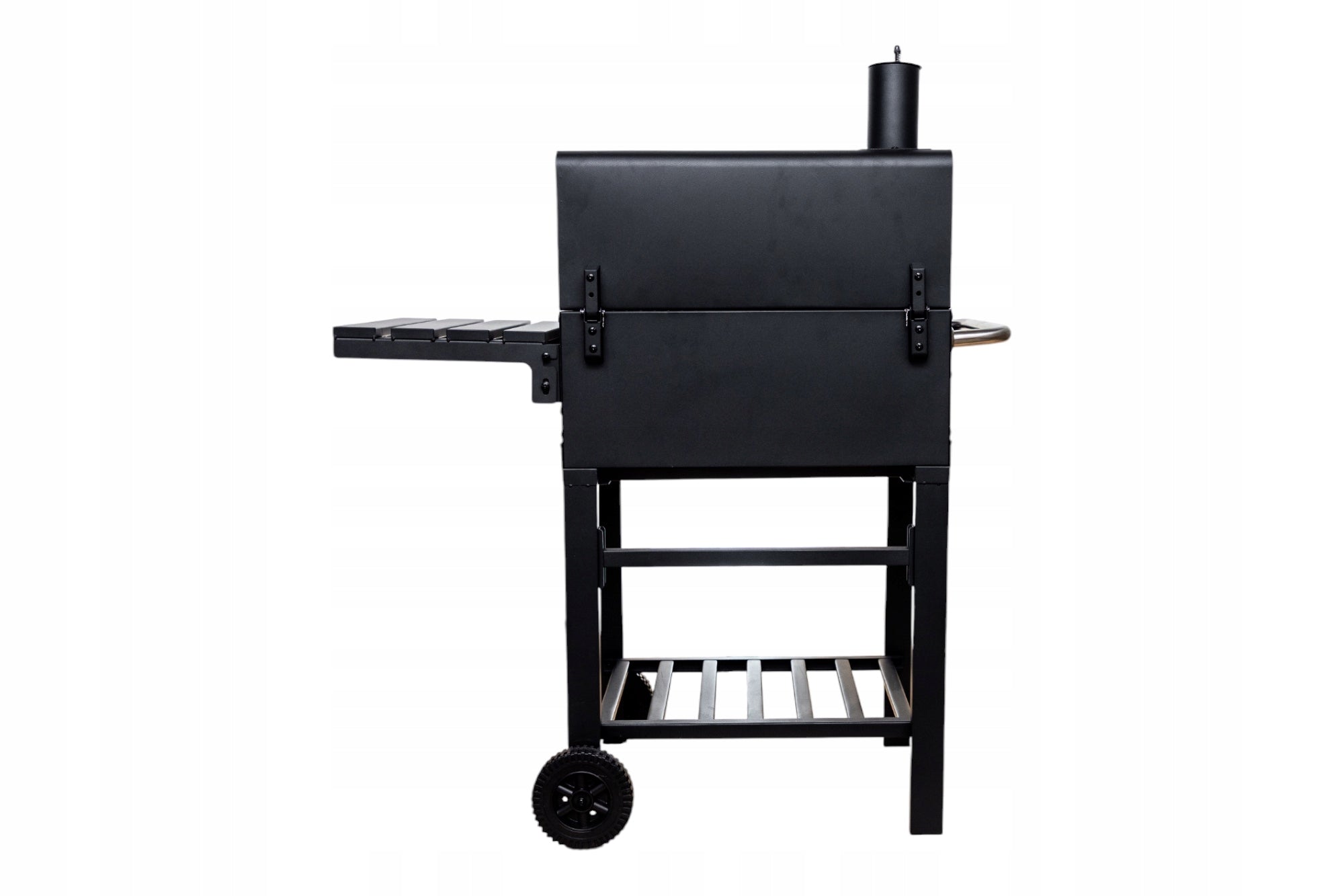 CHARCOAL GRILL GARDEN CHIMNEY CAST IRON GRATE WITH THERMOMETER ASHTRAY Grate length 42 cm