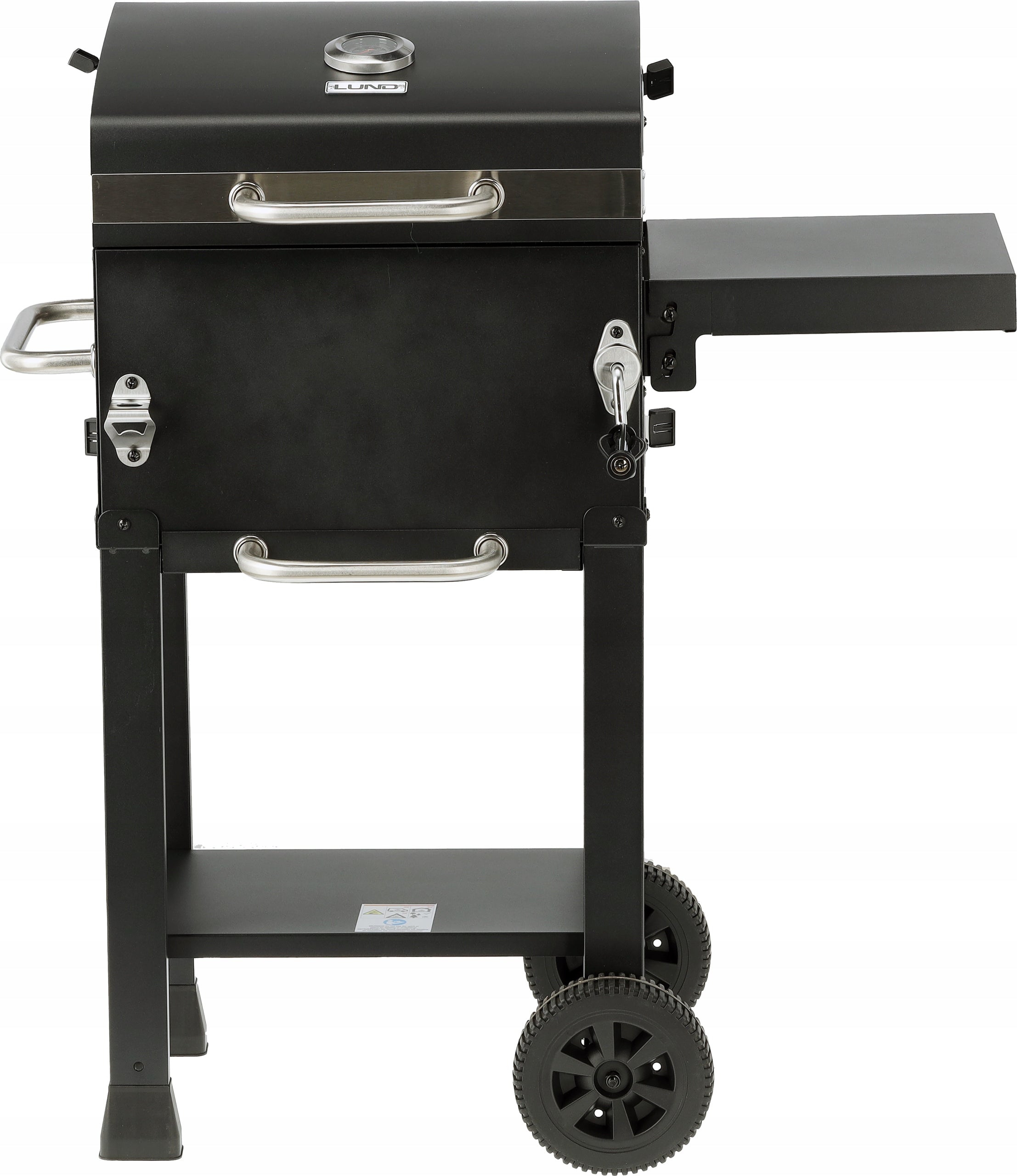 CHARCOAL GRILL GARDEN WHEEL COVER STEEL GRATE 39,5x29,5cm 2 SHELVES LUND Grate length 29.5 cm