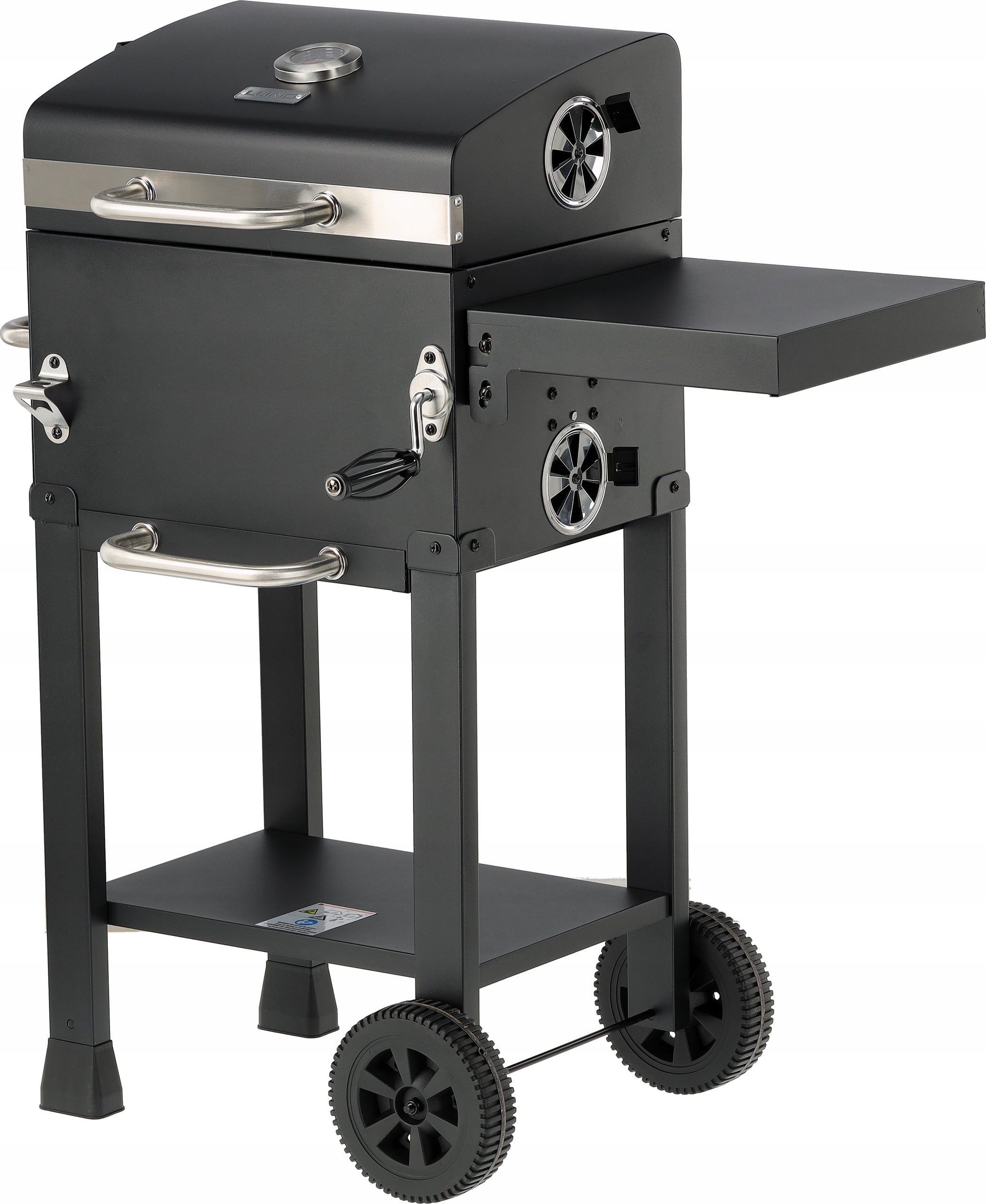 CHARCOAL GRILL GARDEN WHEEL COVER STEEL GRATE 39,5x29,5cm 2 SHELVES LUND Manufacturer Lund