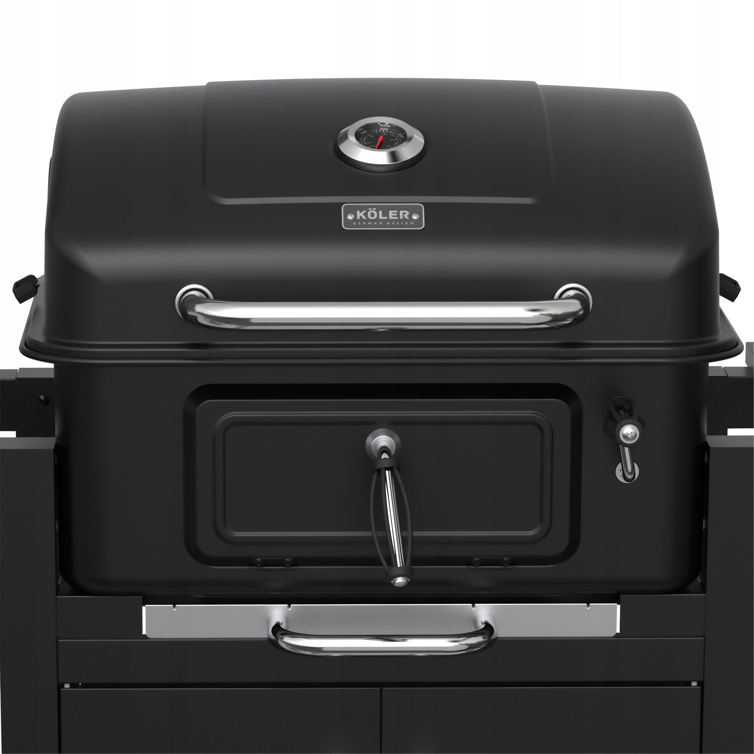 CHARCOAL GRILL KOLER EMBER 42,5X58 CM LARGE CLOSED WITH THERMOMETER Grill depth 59 cm