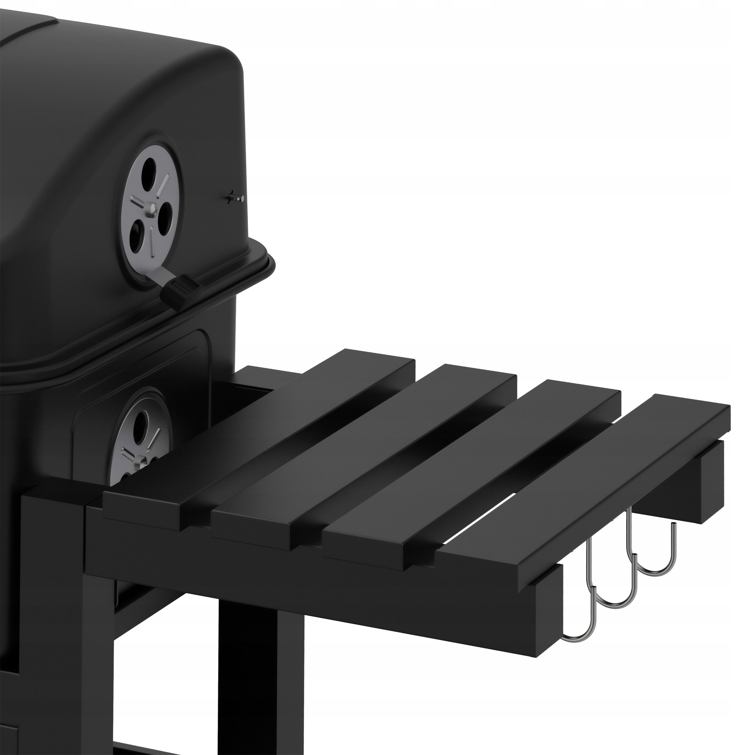 CHARCOAL GRILL KOLER EMBER 42,5X58 CM LARGE CLOSED WITH THERMOMETER Grill height 104 cm