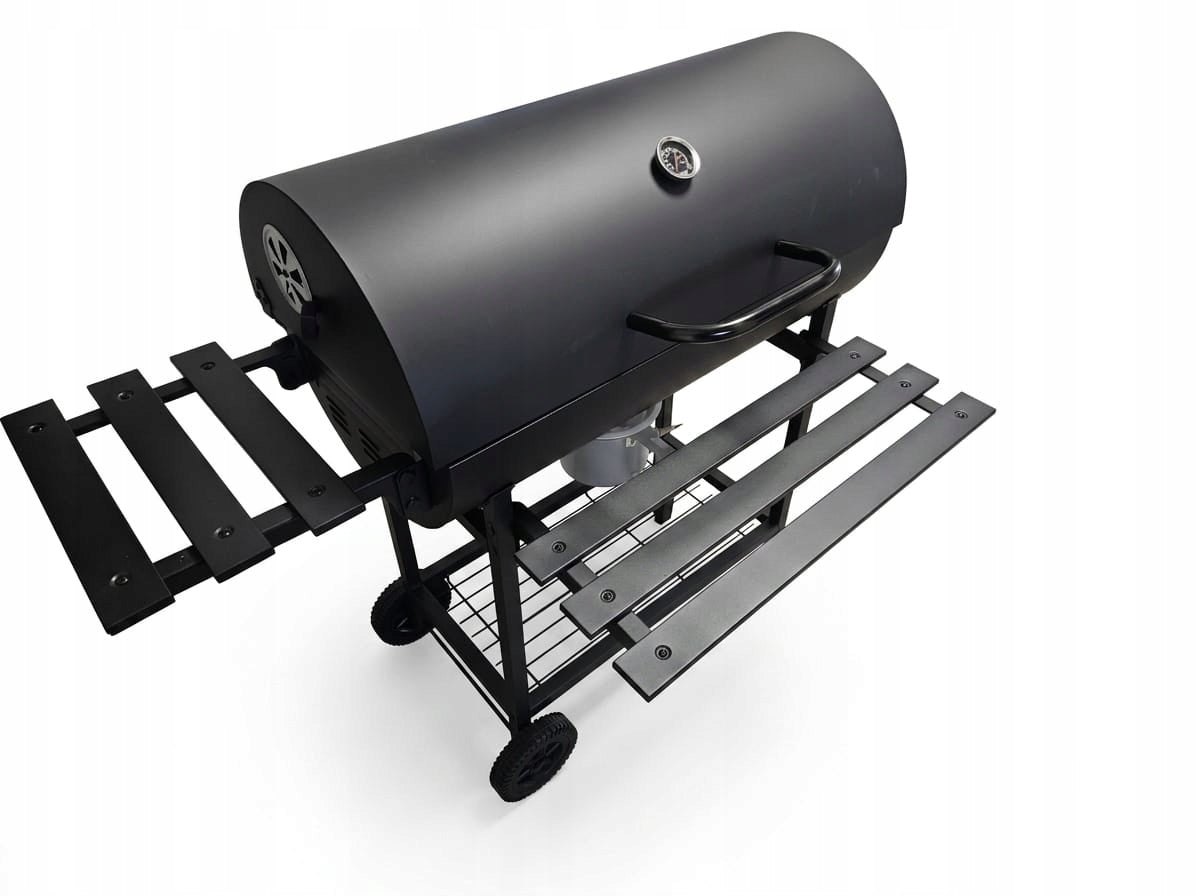 CHARCOAL GRILL LARGE GARDEN BBQ ASHTRAY THERMOMETER 3 GRATES CIRCLES KY740A-1 Grill width 112 cm