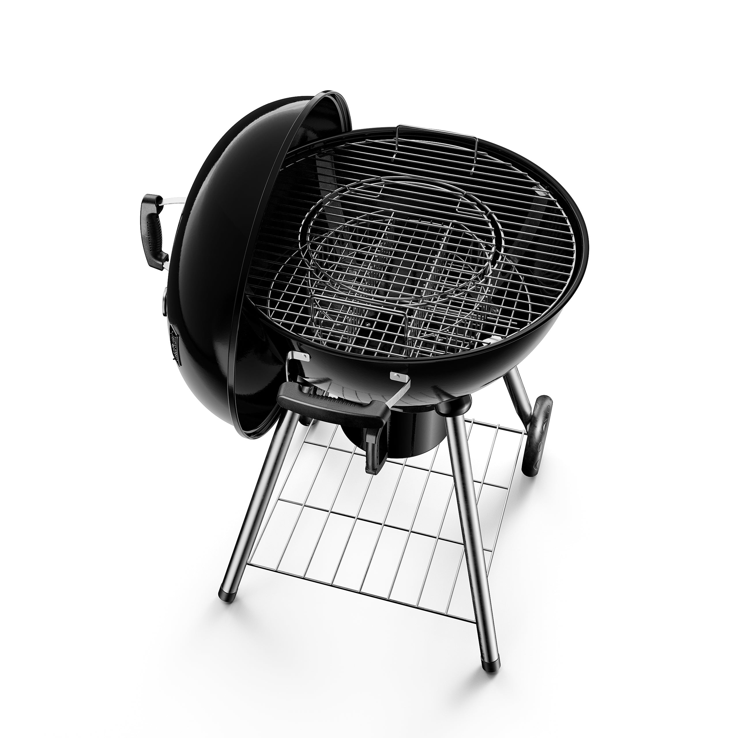 CHARCOAL GRILL ROUND GARDEN ENAMEL KOLER EMBER C1 THERMOMETER COVER 54cm Grill height 103 cm