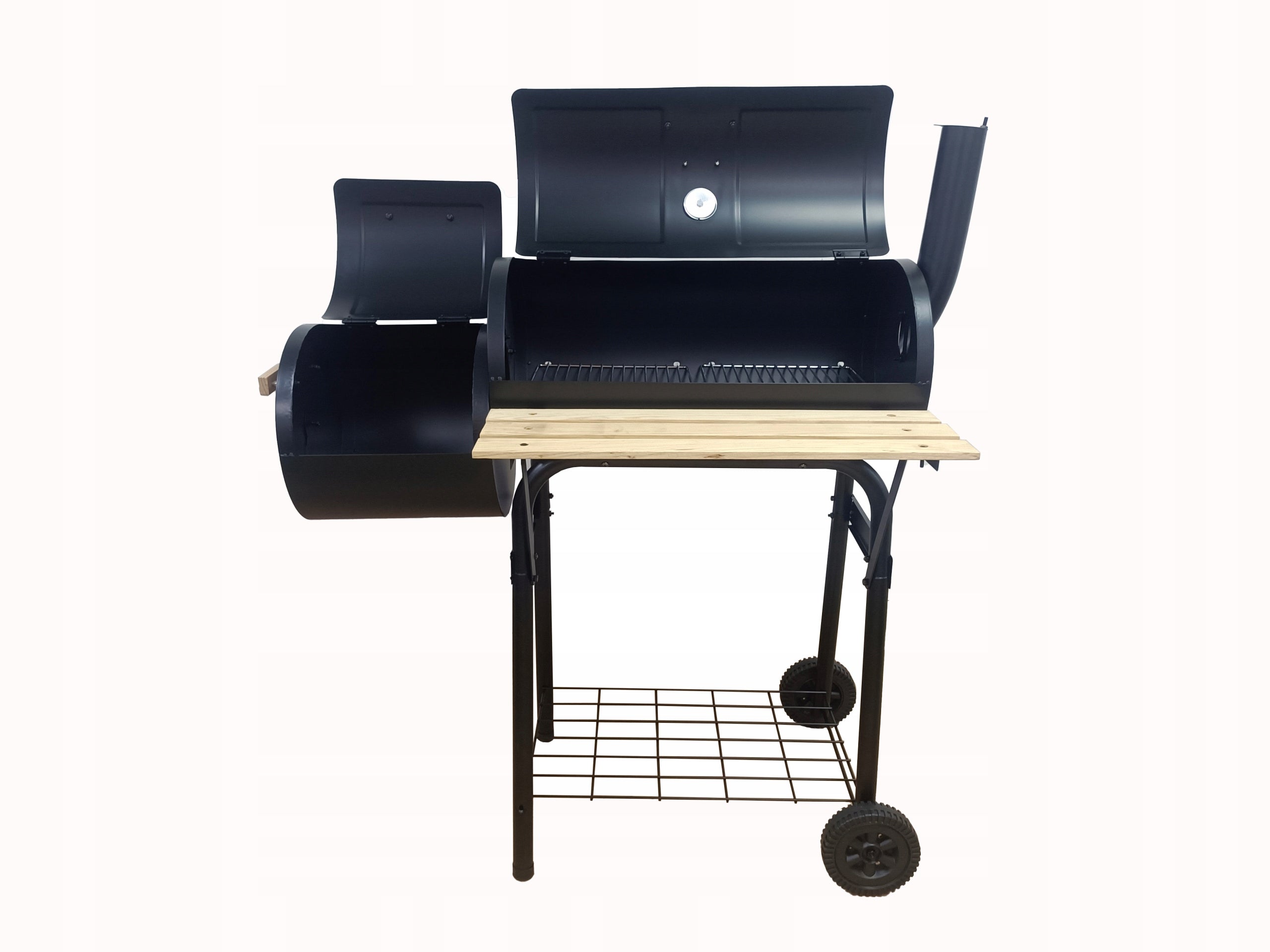 CHARCOAL GRILL SMOKEHOUSE DEKRAFT BBQ LARGE SOLID WITH THERMOMETER CHIMNEY SMOKER Grill width 101 cm