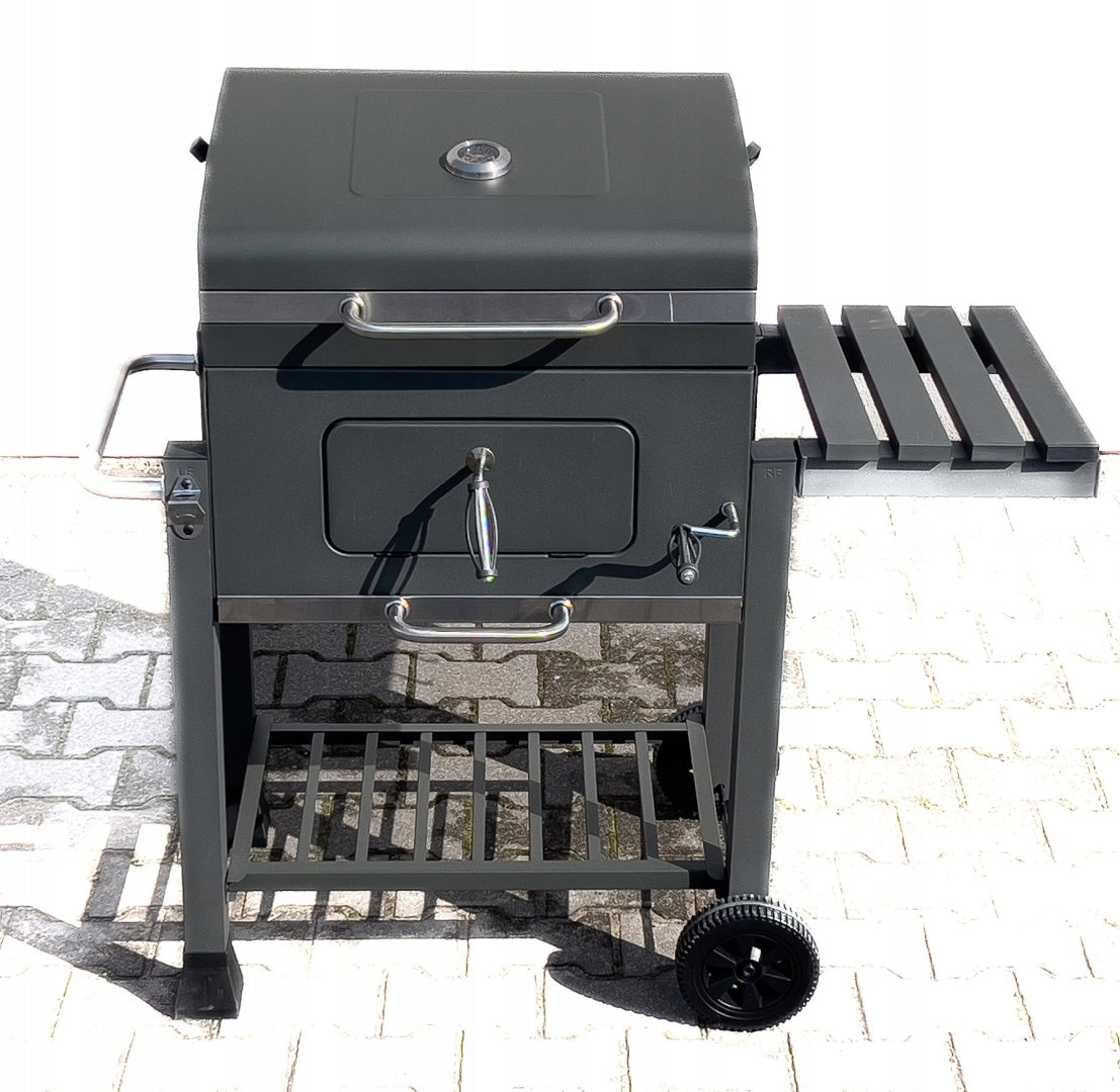 CHARCOAL GRILL STARK F50 LARGE XXL THERMOMETER THICK SHEET METAL Grate 56 x 42 Manufacturer code 04.25