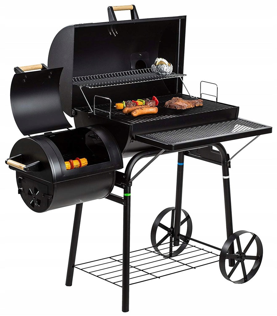 CHARCOAL GRILL WITH SMOKER FUNCTION EL FUEGO DAKOTA GRATE 66x41cm SOLID 32KG