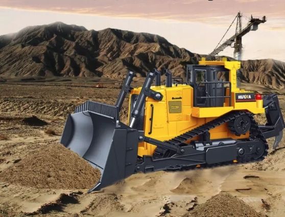 CHARGER HUINA 1554 TOY BULLDOZER RC LARGE 1:16 GIFT FOR KIDS Kind driving
