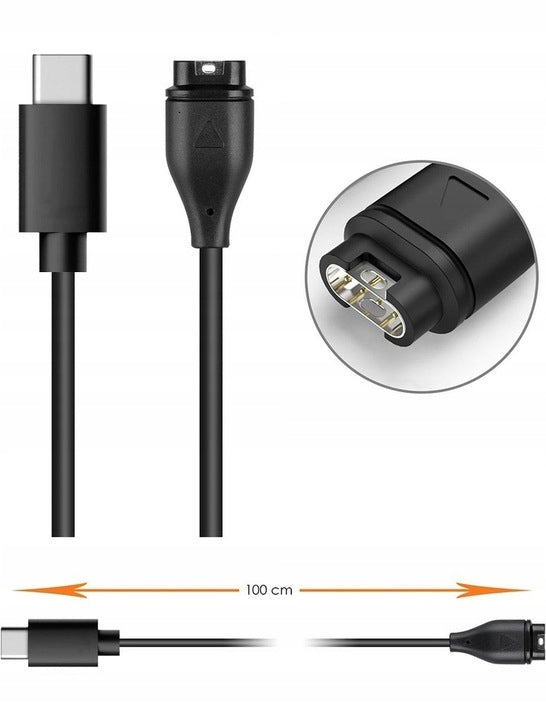 CHARGER USB-C CABLE FOR GARMIN VENU / VENU 2 PLUS VENU 3 3s INSTINCT 2 2X Manufacturer code ładowarka usb-c garmin pasek bransoleta
