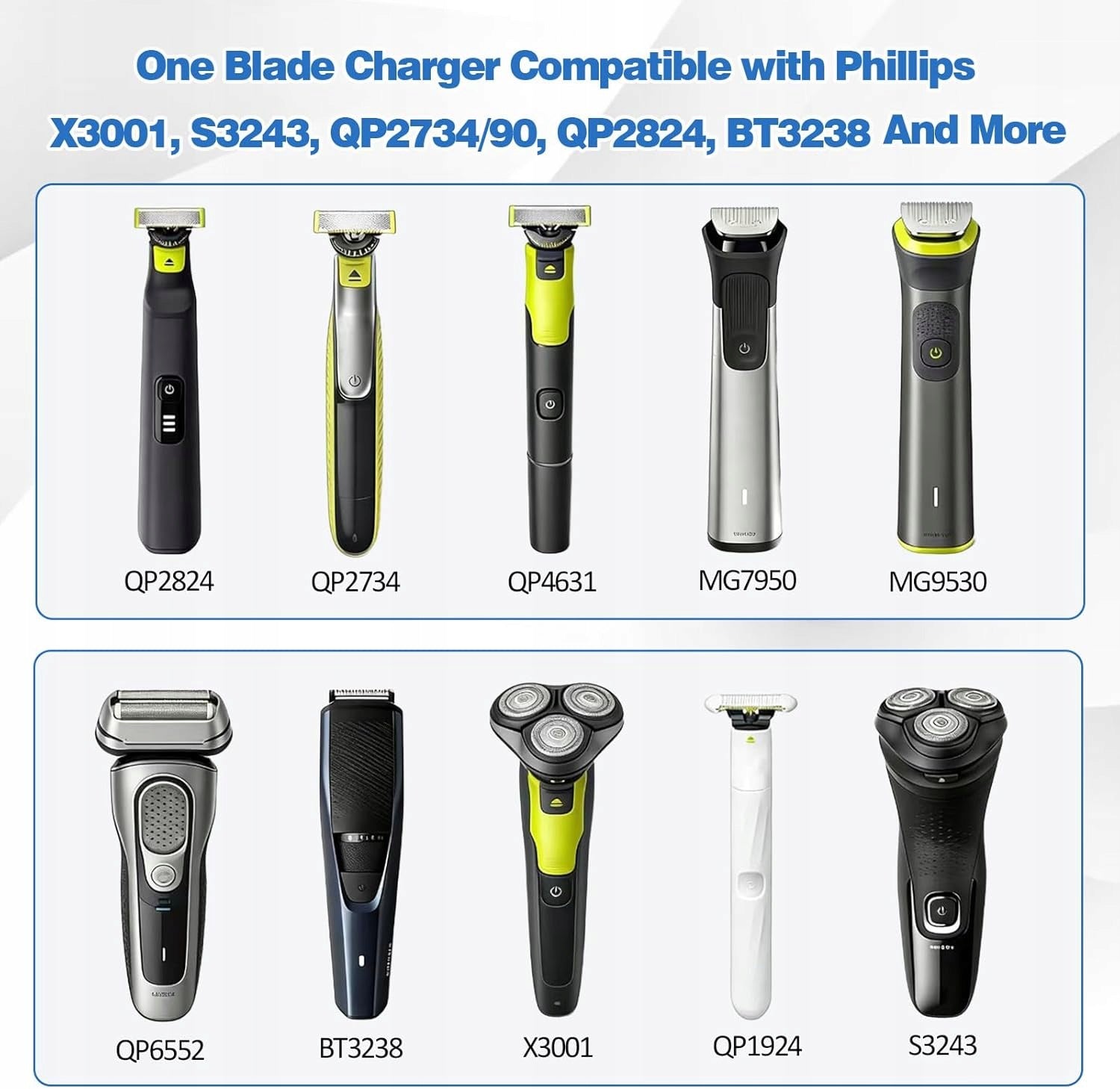 CHARGER USB-C PHILIPS ONEBLADE MULTIGROOM ADAPTER 5V 2 PIECES BLACK Manufacturer code ŁADOWARKA USB-C PHILIPS ONEBLADE MULTIGROOM A