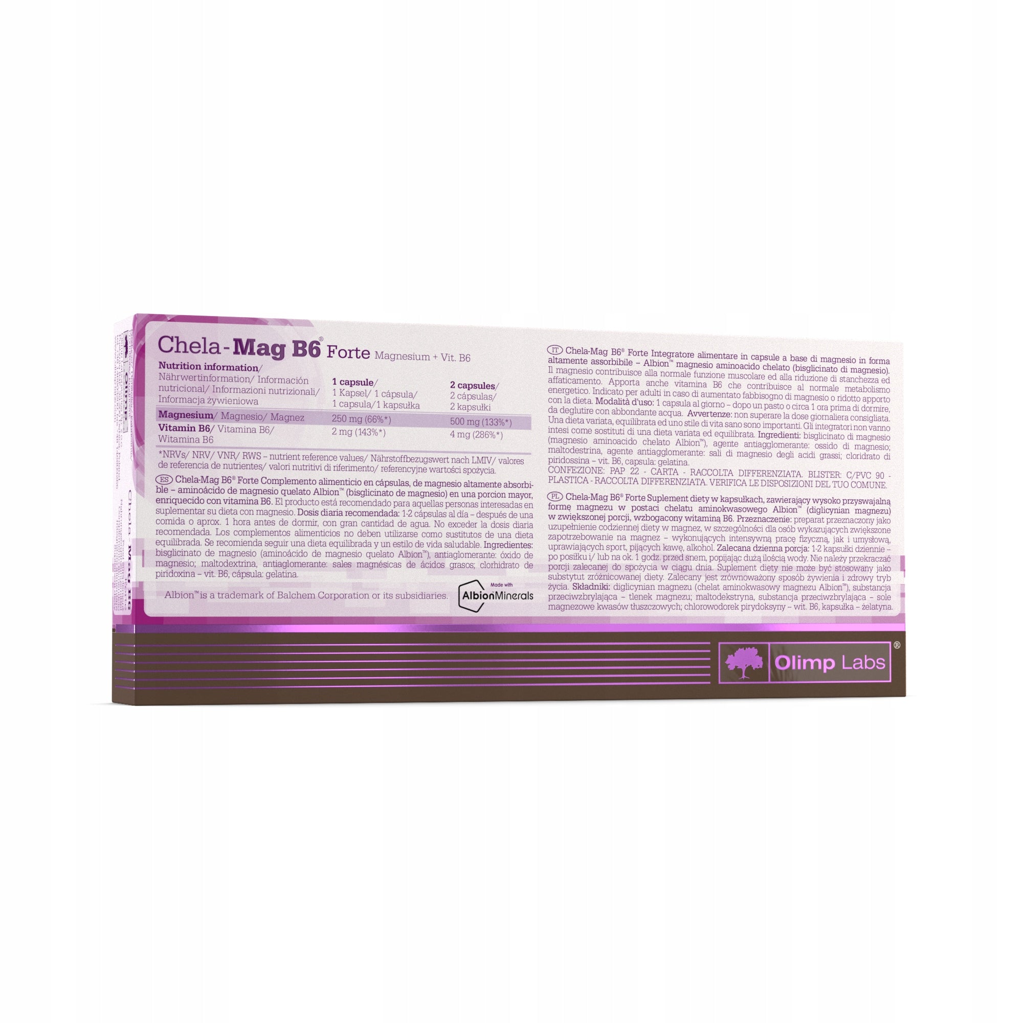 CHELA-MAG B6 FORTE MEGA CAPS 60 CAPSULES Manufacturer code 5901330022685
