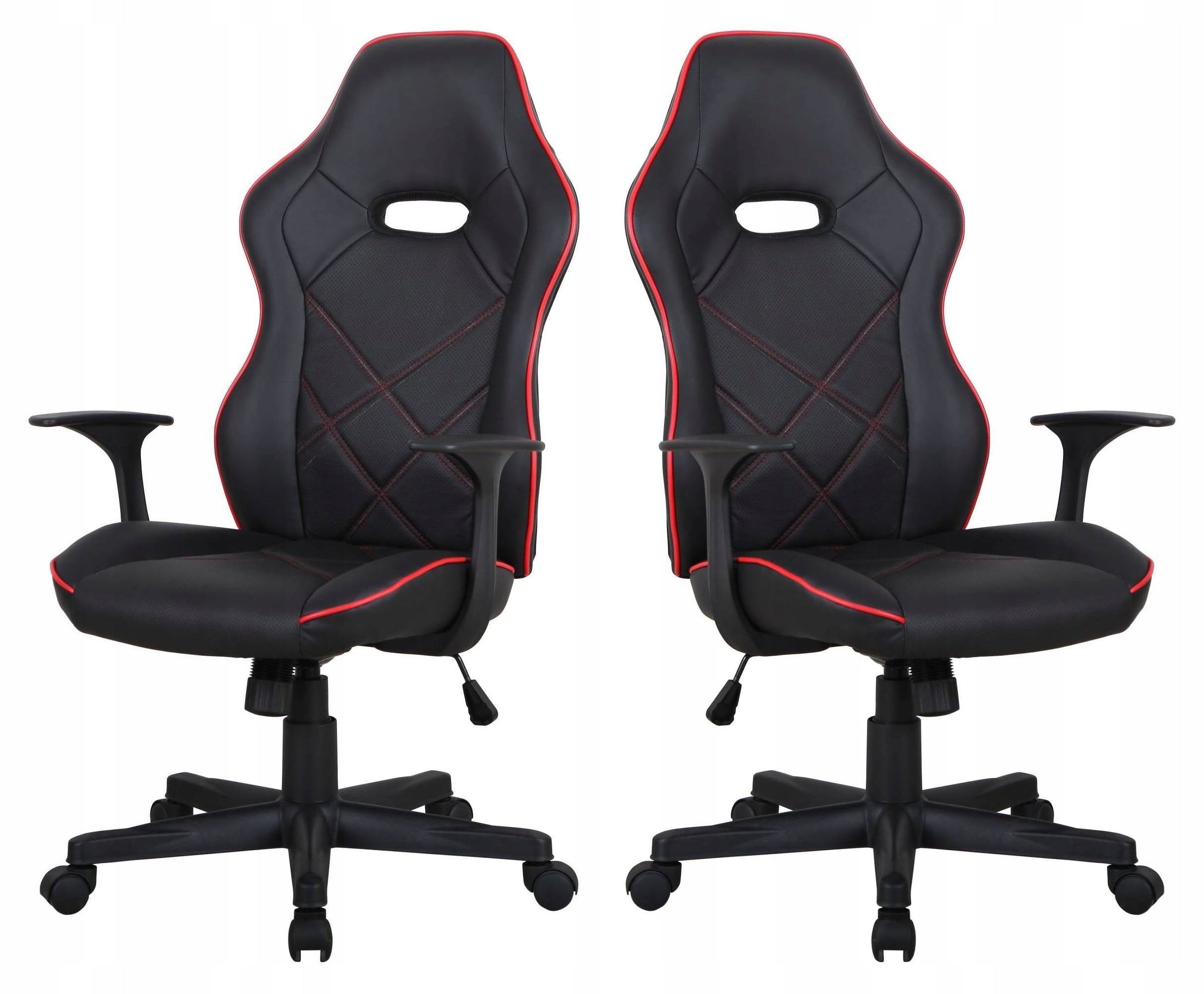 CHENE Office and Gaming Swivel Chair Ergonomic Black and Red Packaging status original