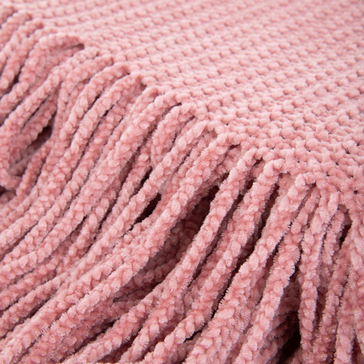 CHENILLE blanket, pink chenille, 130x170 cm Brand Homla