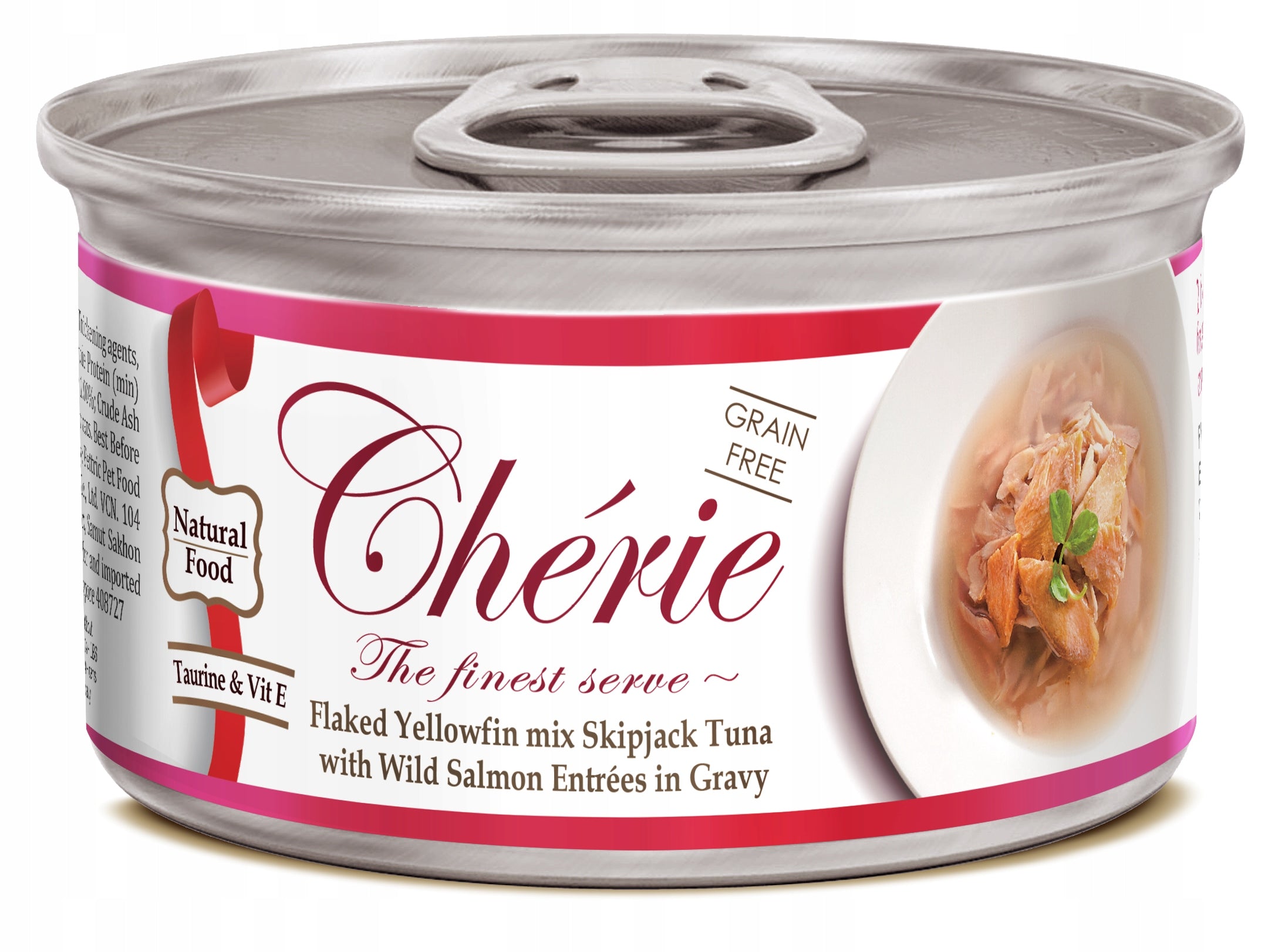 CHERIE - Tuna with Salmon in Sauce 80g - WET CAT FOOD