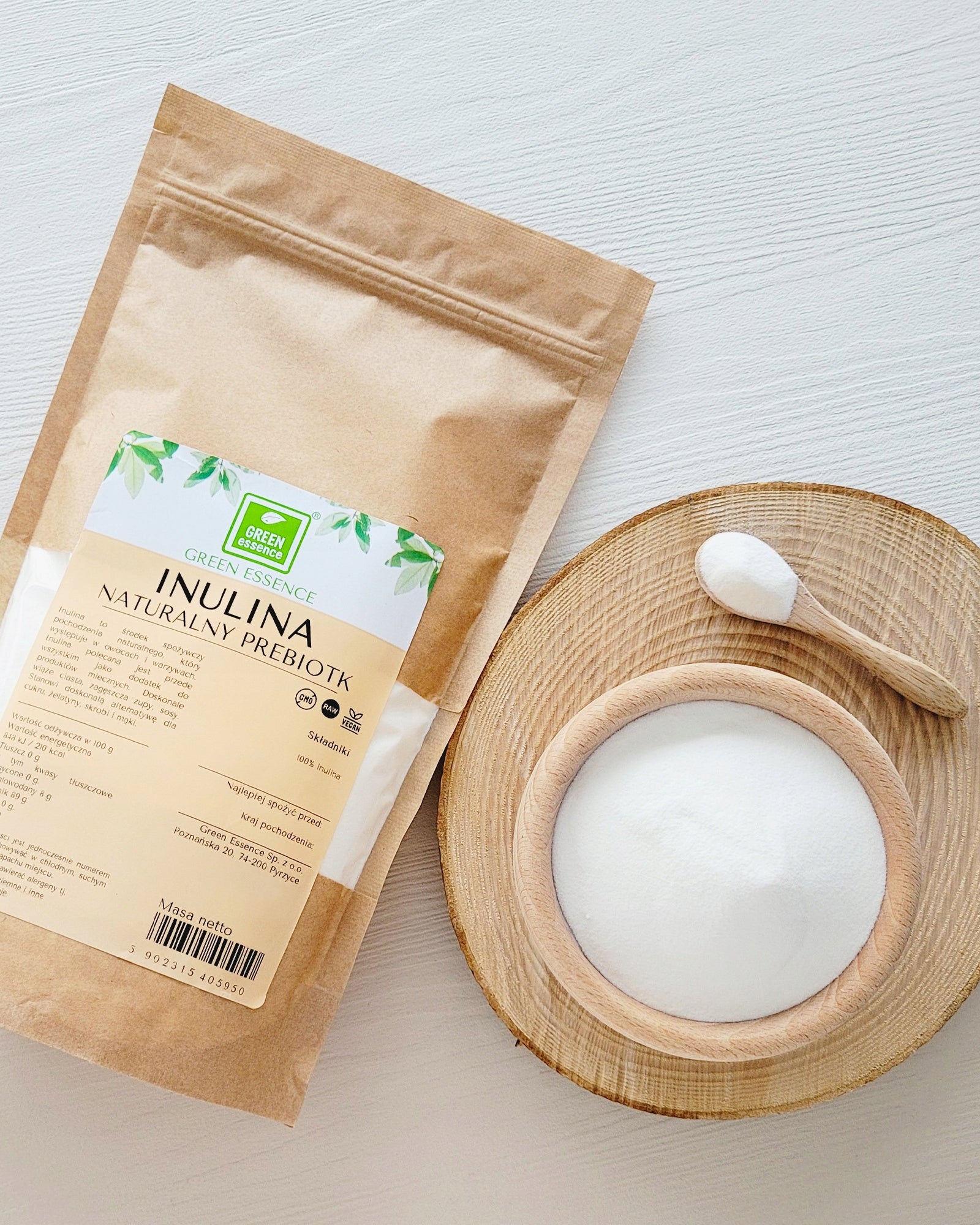 CHICORY INULIN natural prebiotic fiber powder vege keto 500g Manufacturer code 5902315405950