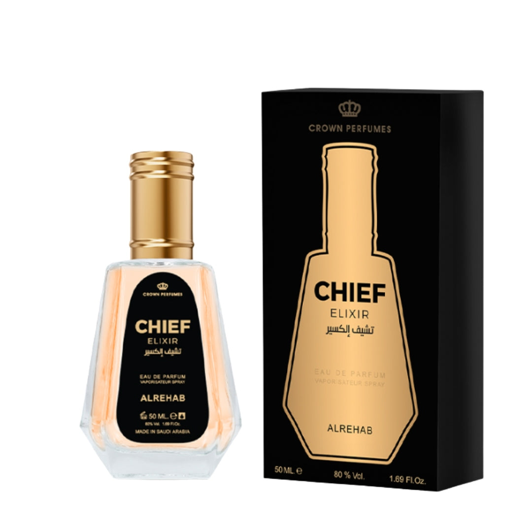 CHIEF ELIXIR Arabic Perfumed Water 50 ml EDP | Al Rehab Packaging status original