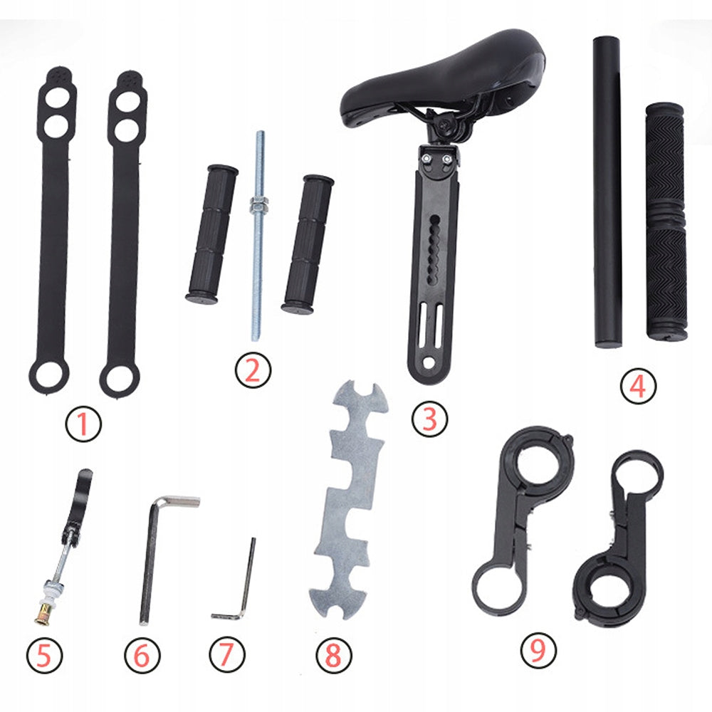 CHILD BIKE SEAT FOR FRONT FRAME SAFE SADDLE Black Brand no brand