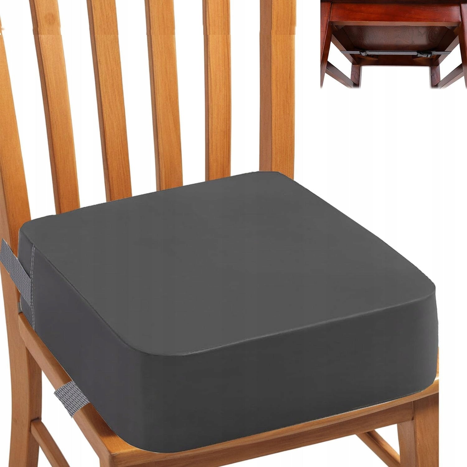 CHILD BOOSTER SEAT CHAIR CUSHION PU BELTS 32 cm