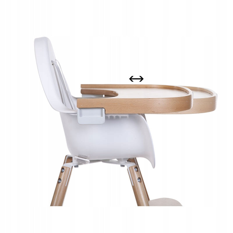 CHILDHOME WOODEN TRAY EVOLU NATURAL COLOR Color shades of brown and beige
