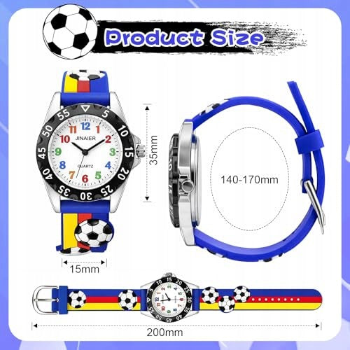 CHILDREN CARTOON FOOTBALL WATCH BOYS QUARTZ WATCHES Kind not specified