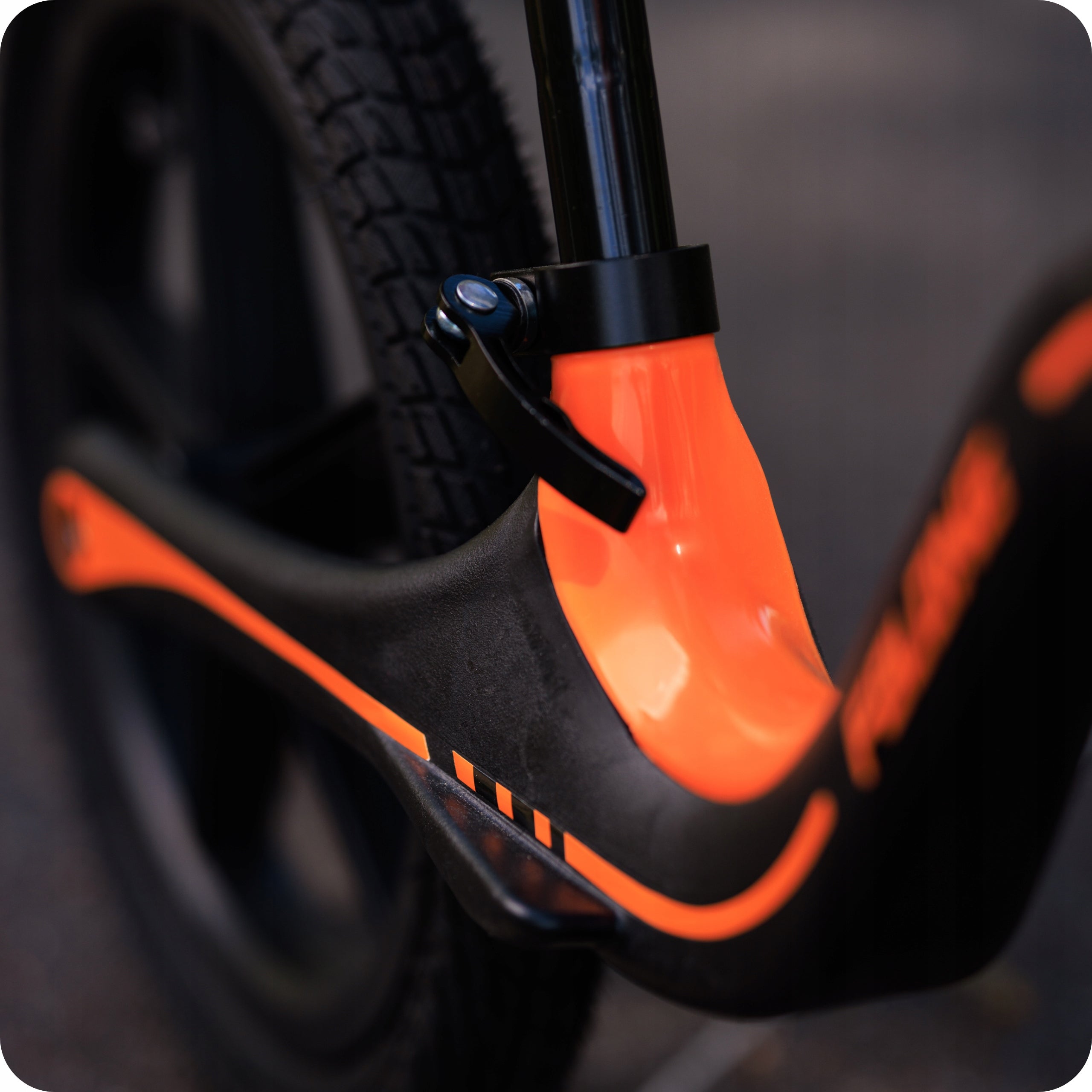 CHILDREN'S BALANCE BIKE 12 INCHES LIGHT RIDE FOR CHILDREN ORANGE Height 80–100 cm