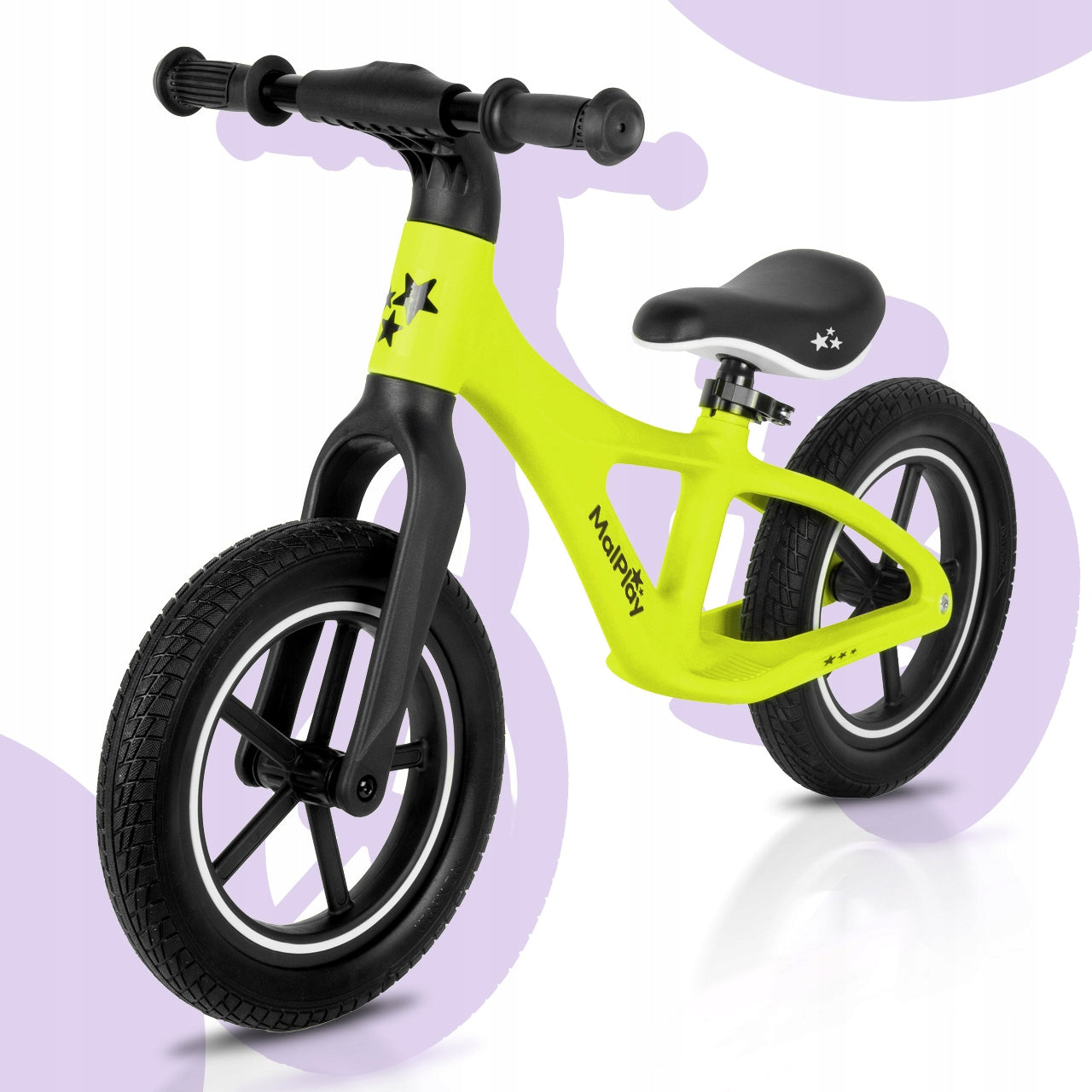 CHILDREN'S BALANCE BIKE FOR CHILDREN 2+ WHEELS 12" PU LIGHT 3,4KG NYLU LEMON Manufacturer code 113668