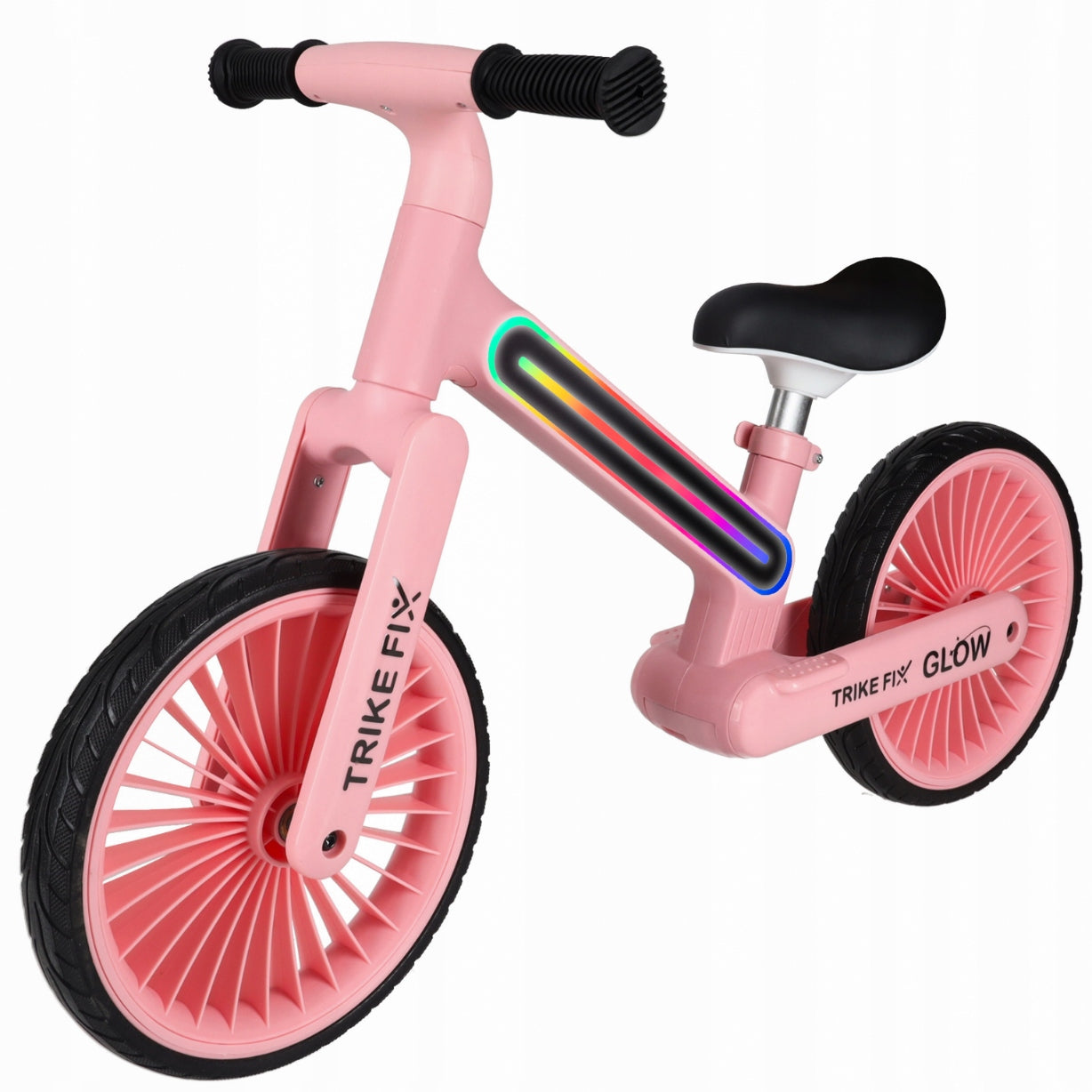 CHILDREN'S BALANCE BIKE FOR GIRLS 2-5 YEARS OLD PINK LIGHT SOLID Brand Trike Fix