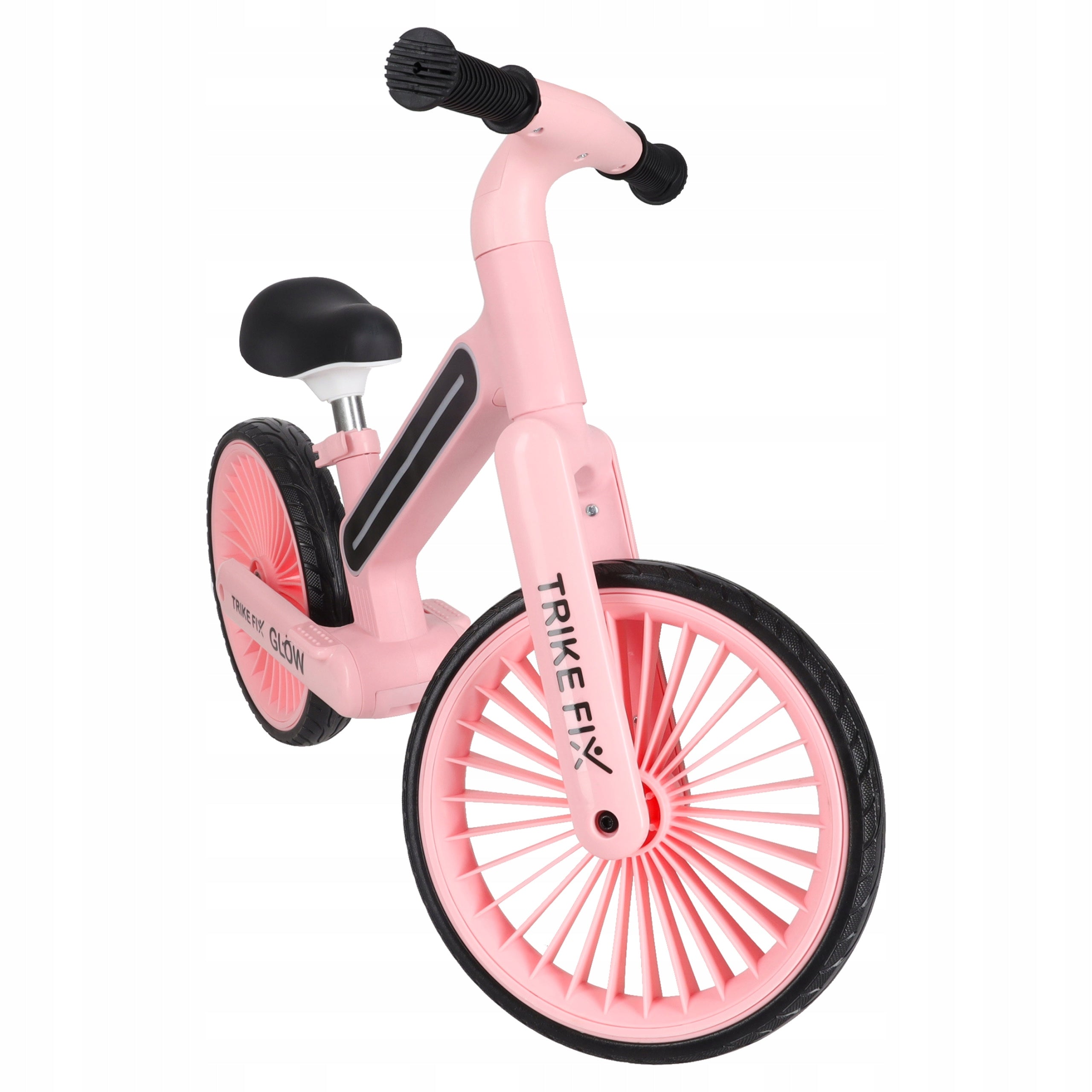 CHILDREN'S BALANCE BIKE FOR GIRLS 2-5 YEARS OLD PINK LIGHT SOLID Wheel size in inches 12"